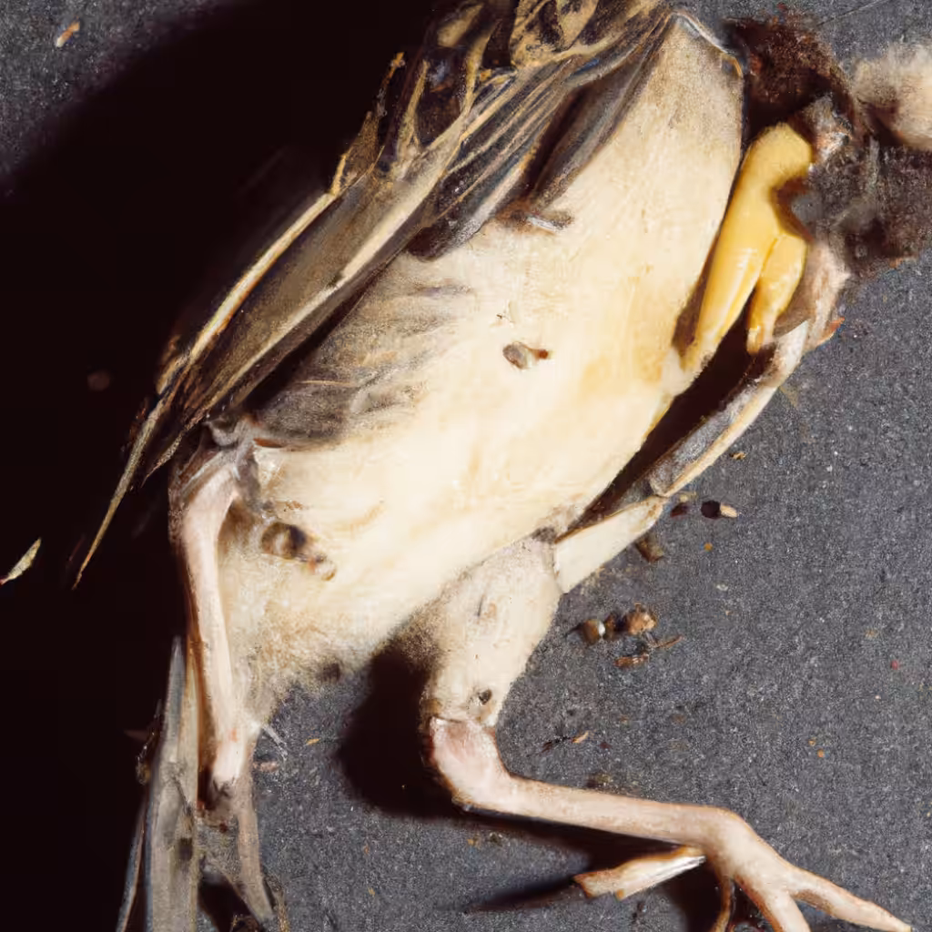 Dead sparrow