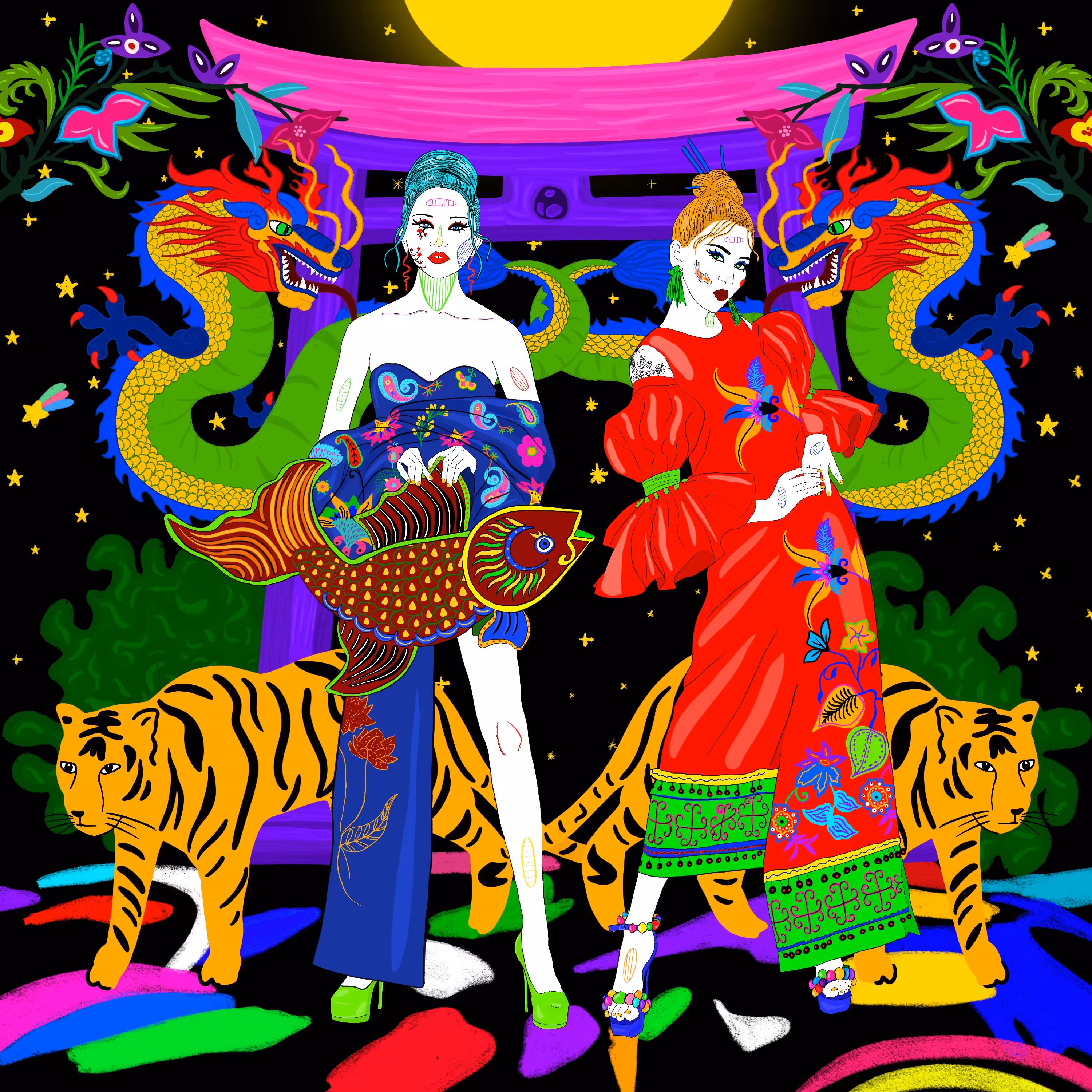 Friendship of Tiger and Dragon