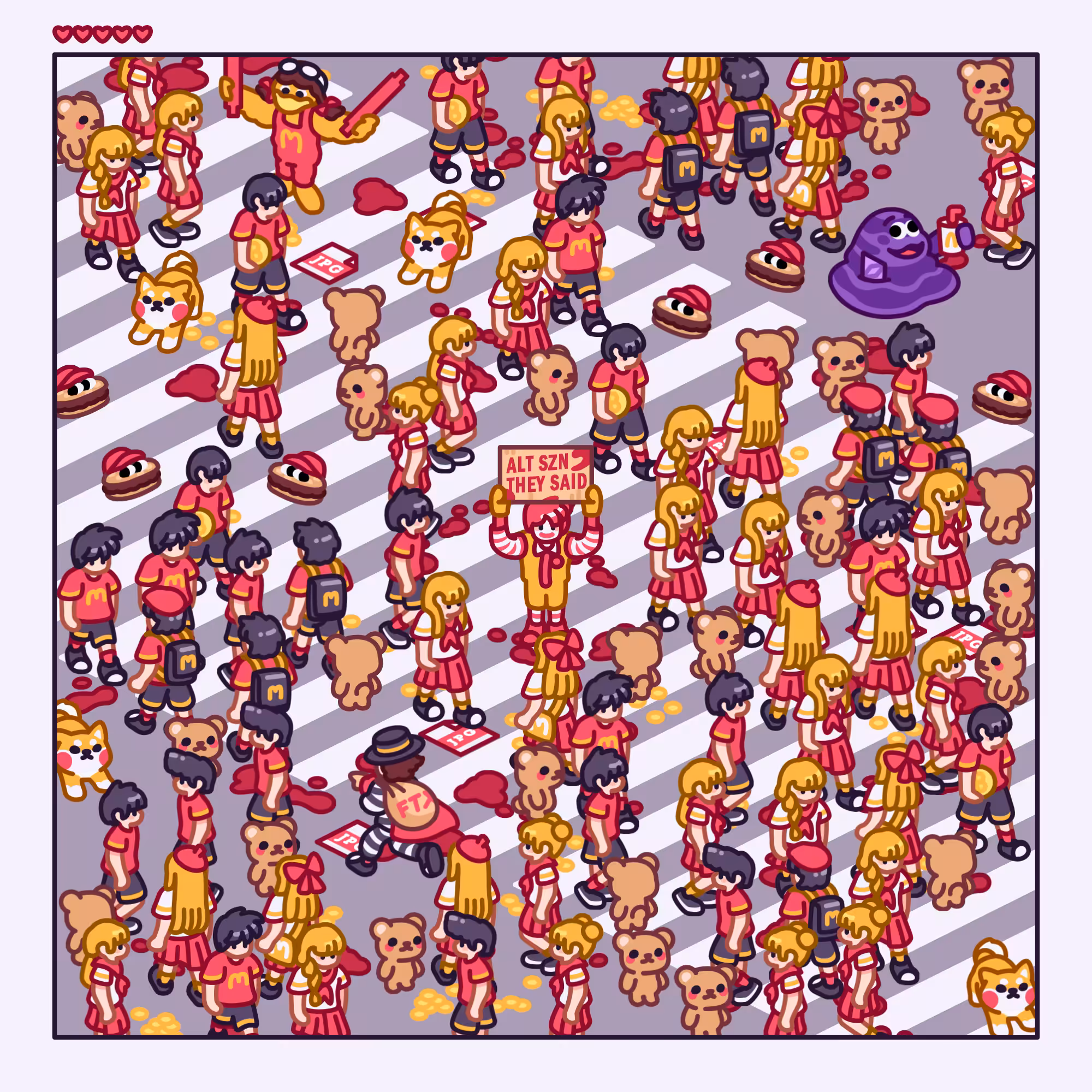 there's blood in the streets. (38)