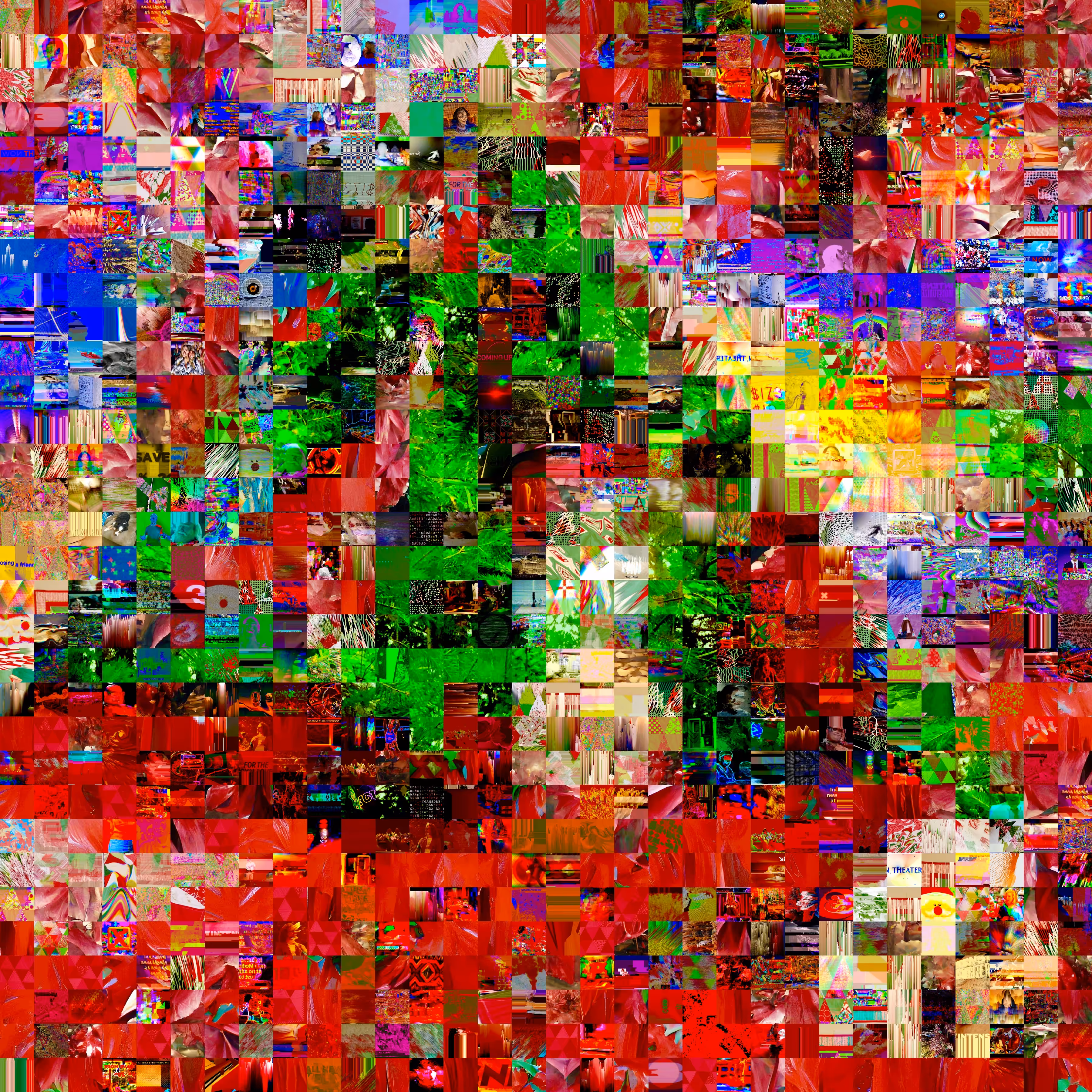 2021 Christmas Glitch Quilt 23