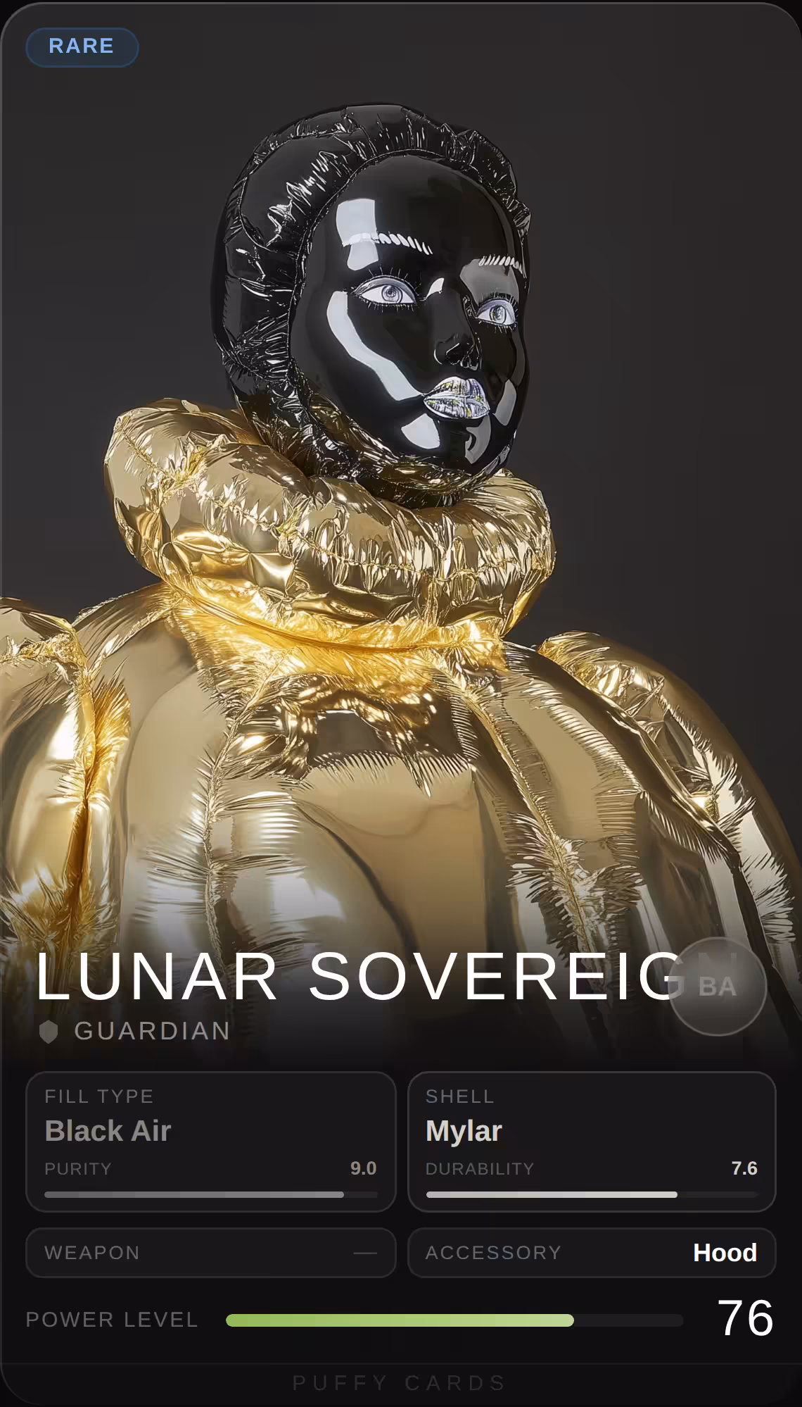 Puffy Cards: Lunar Sovereign