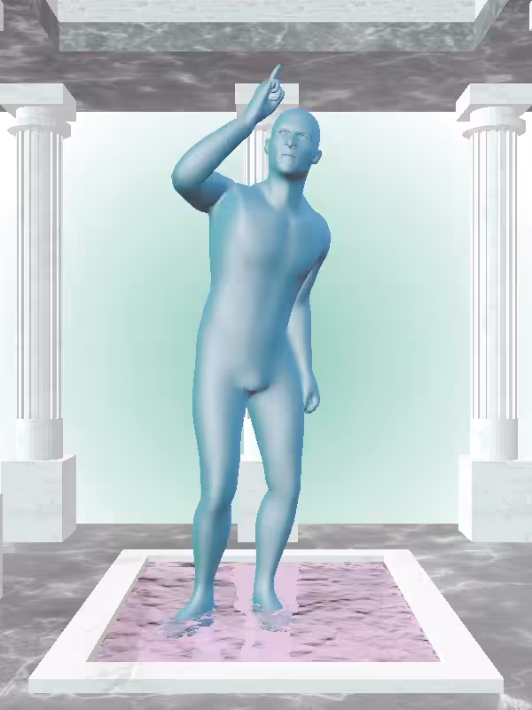 HeavenComputer: The Arguing Aqua Green Man #3048