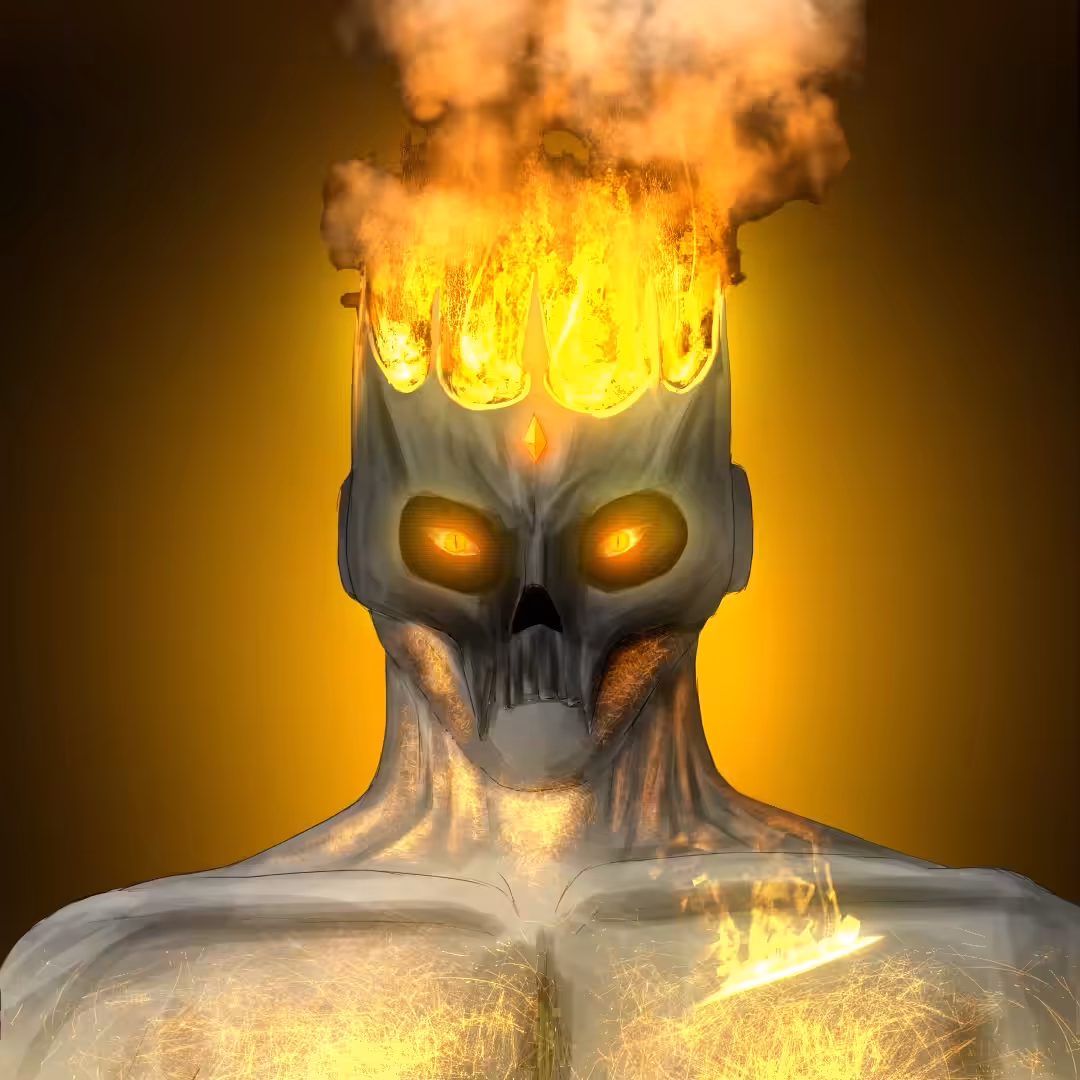 Fiery Skeleton