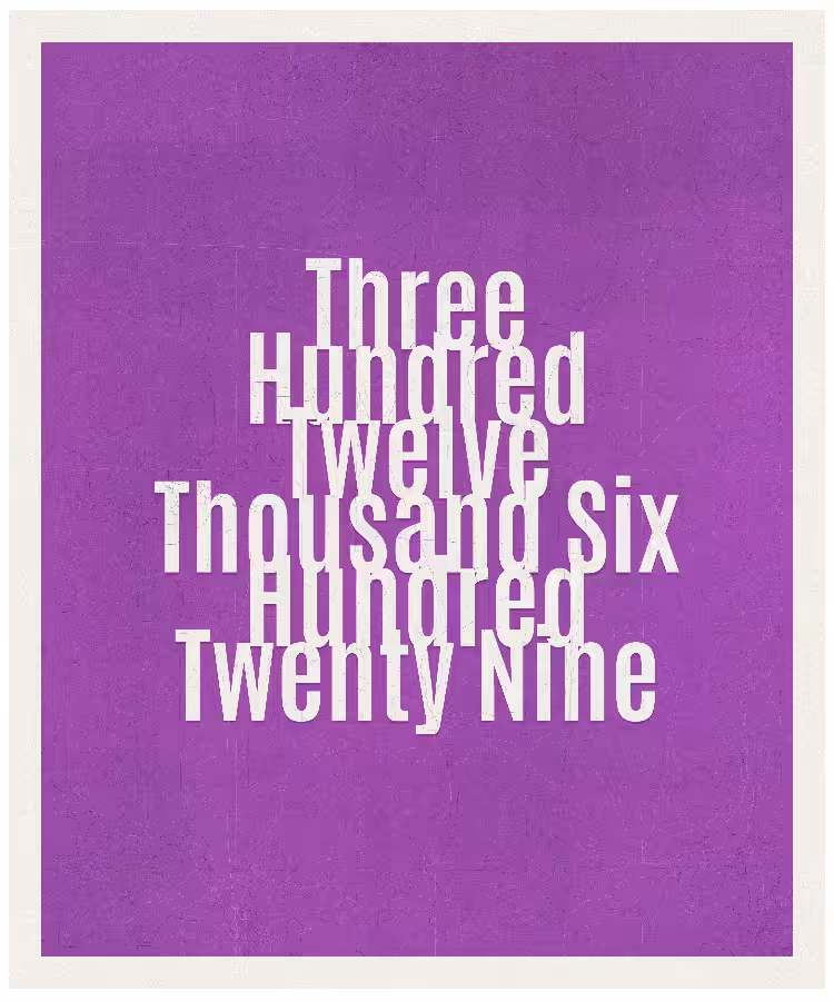 Count #312629