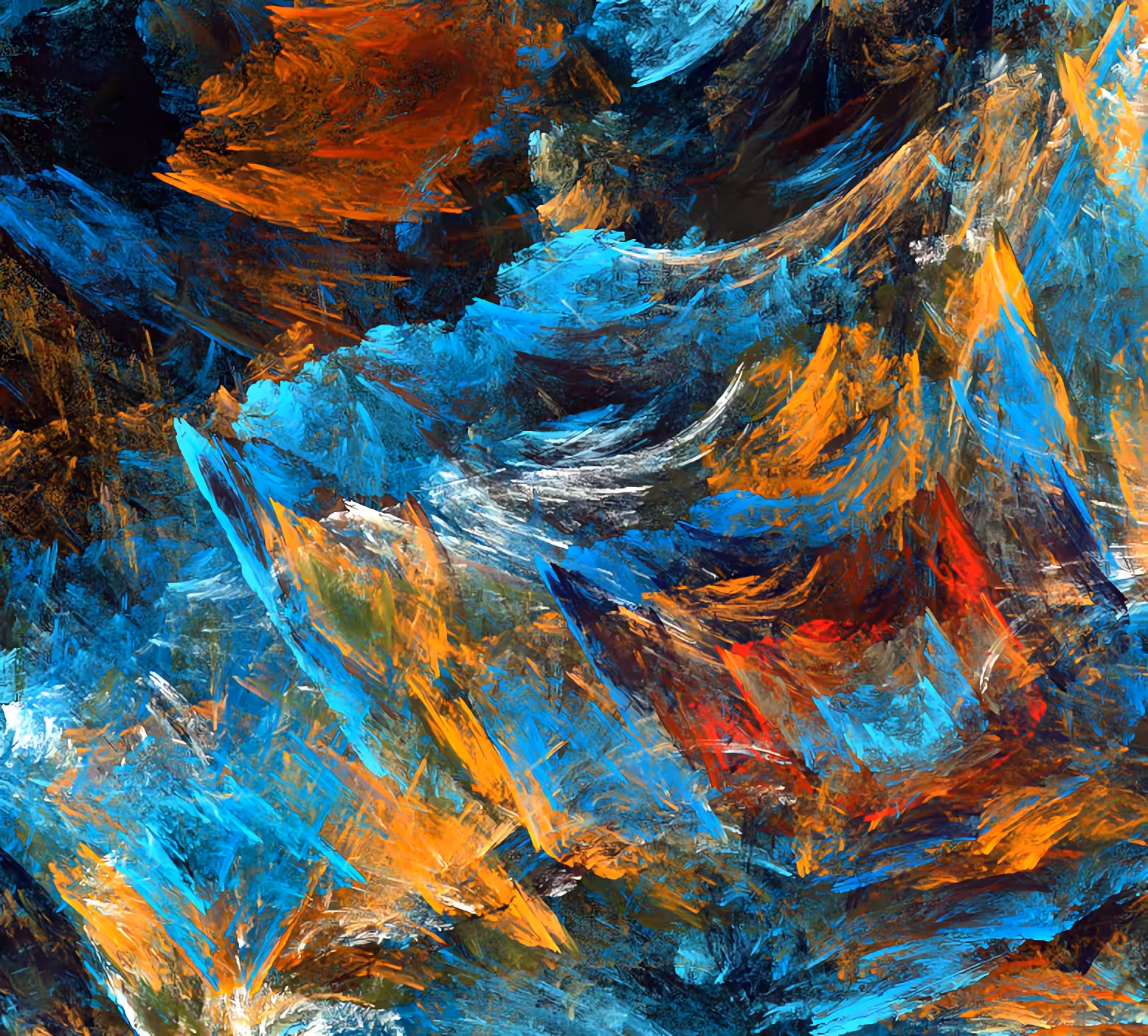 Raw Fractal Cuts - #011 - Autumn Blues
