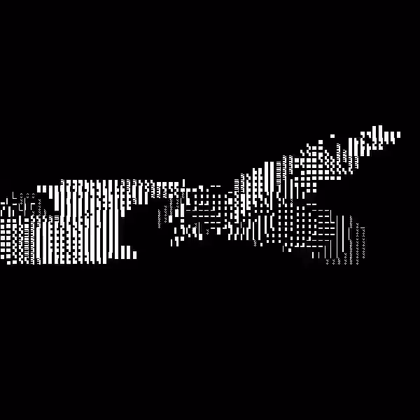 Splitflapesque Unicode Swirl
