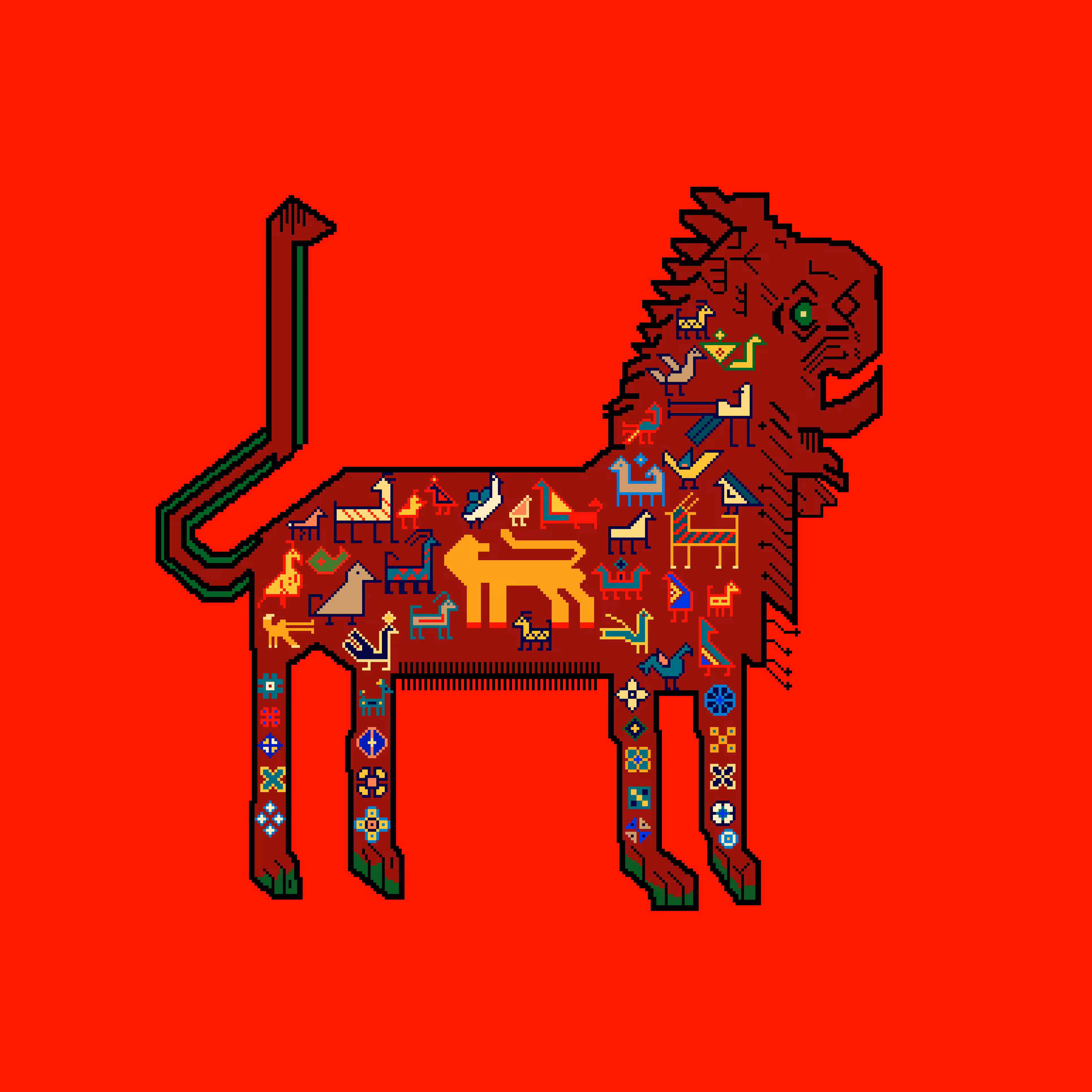 Lion Rug #9
