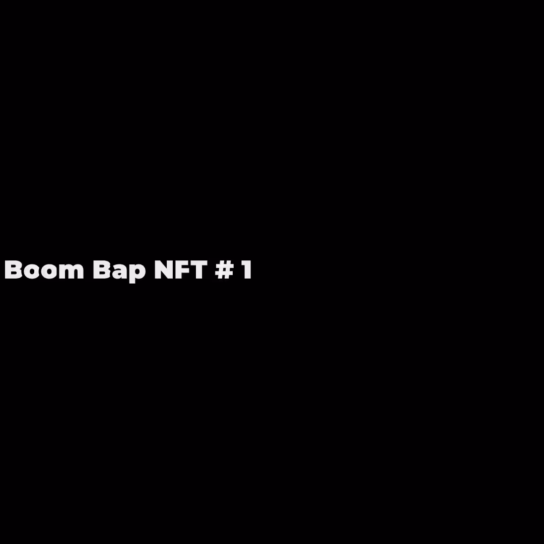 Boom Bap NFT # 1