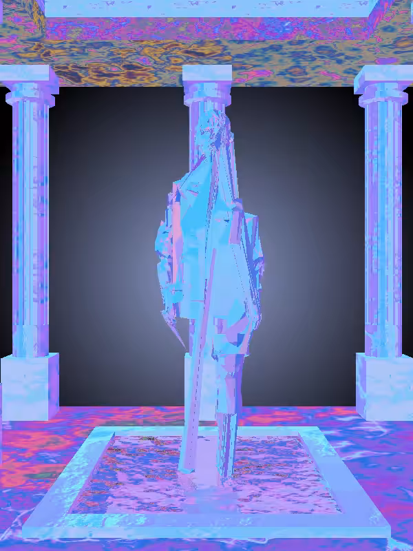 HeavenComputer: The Fragmented Jumping Normie Green Woman #6947