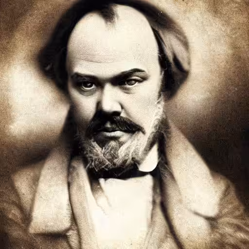 Portrait of Verlaine by Nadar