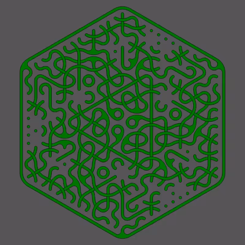 Threefold Symmetry - Dark Variations #488