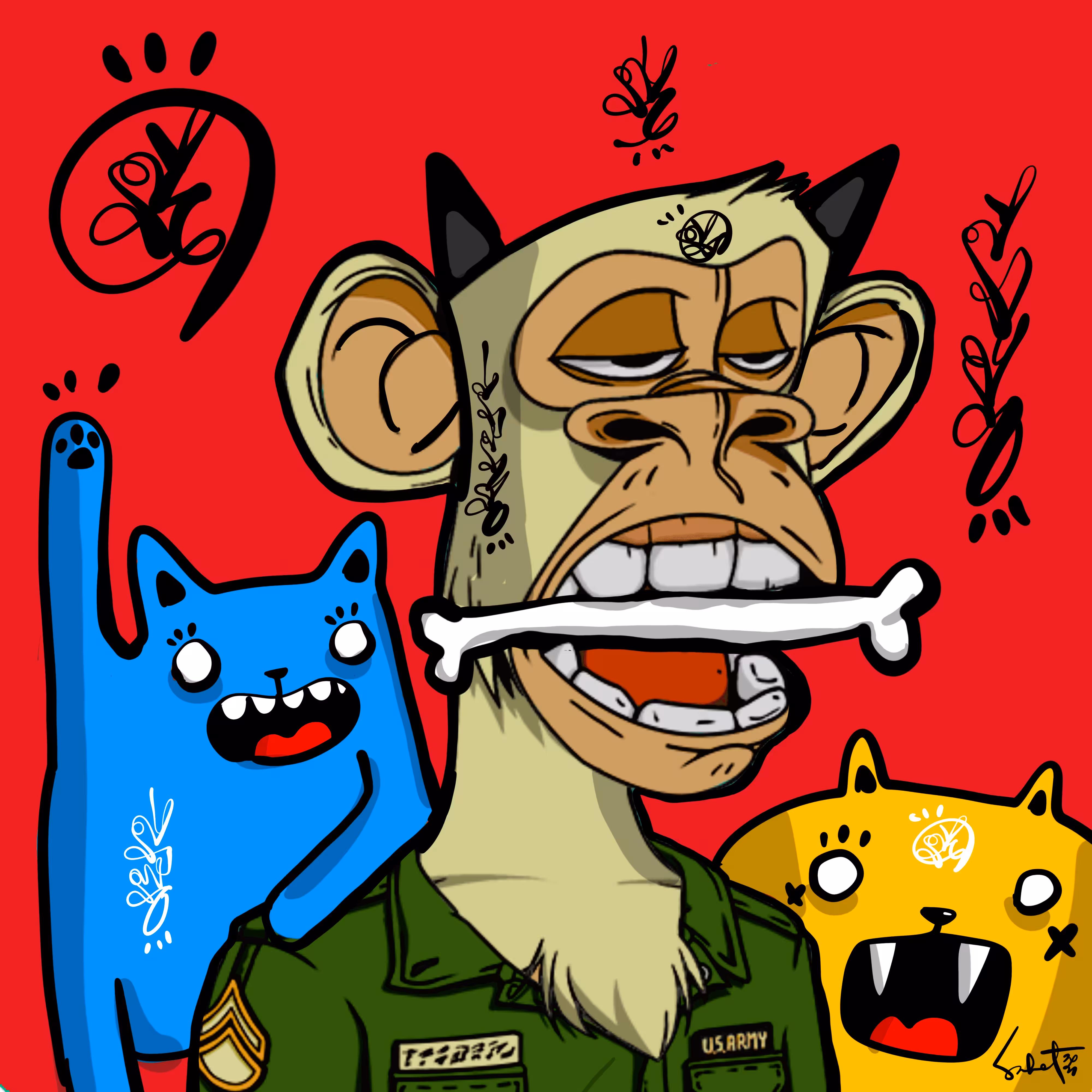 Ugly Kitties by Sabet #250 x BAYC