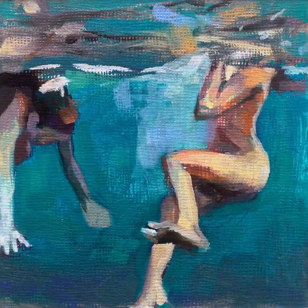 Two women under the sea