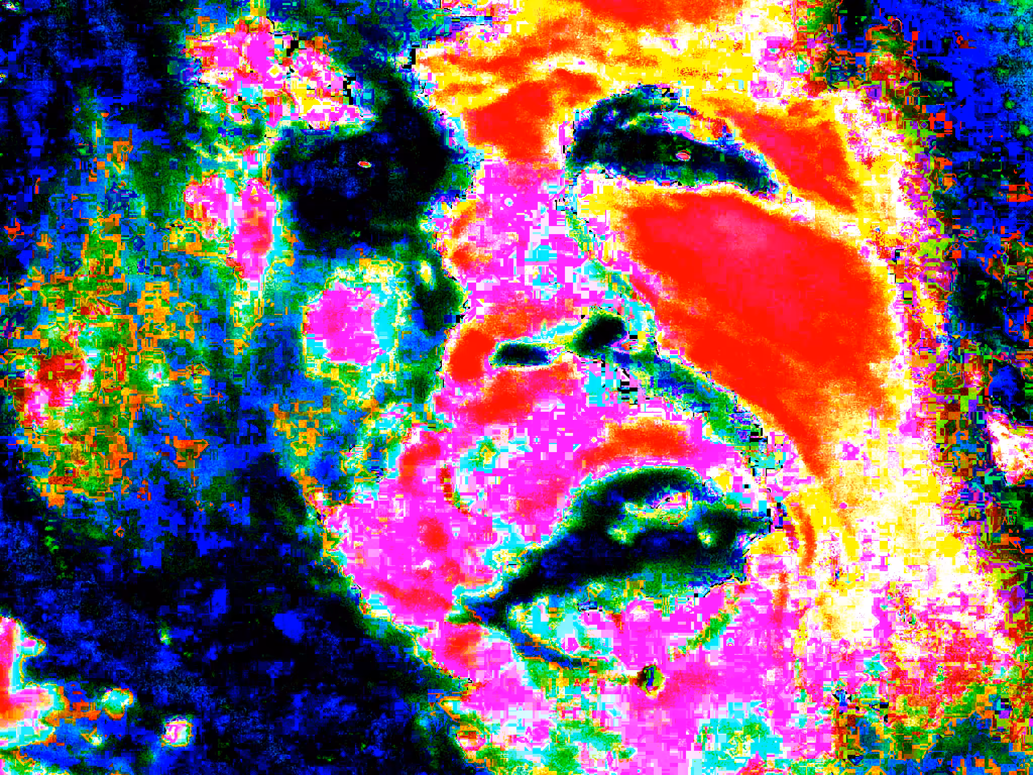you can taste all the colors on my face and the universe