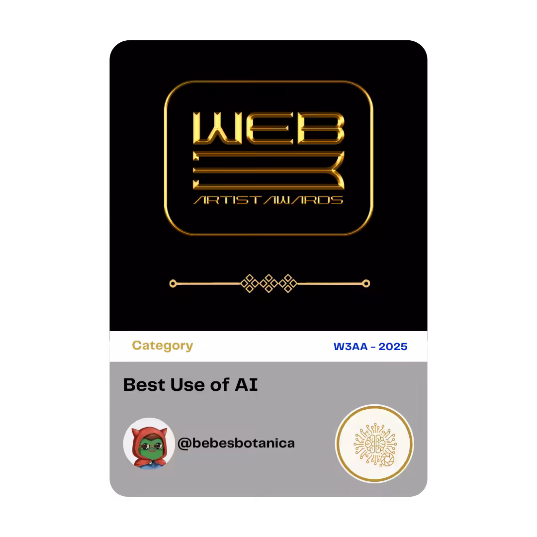 Award 14 - Best use of AI - @bebesbotanica
