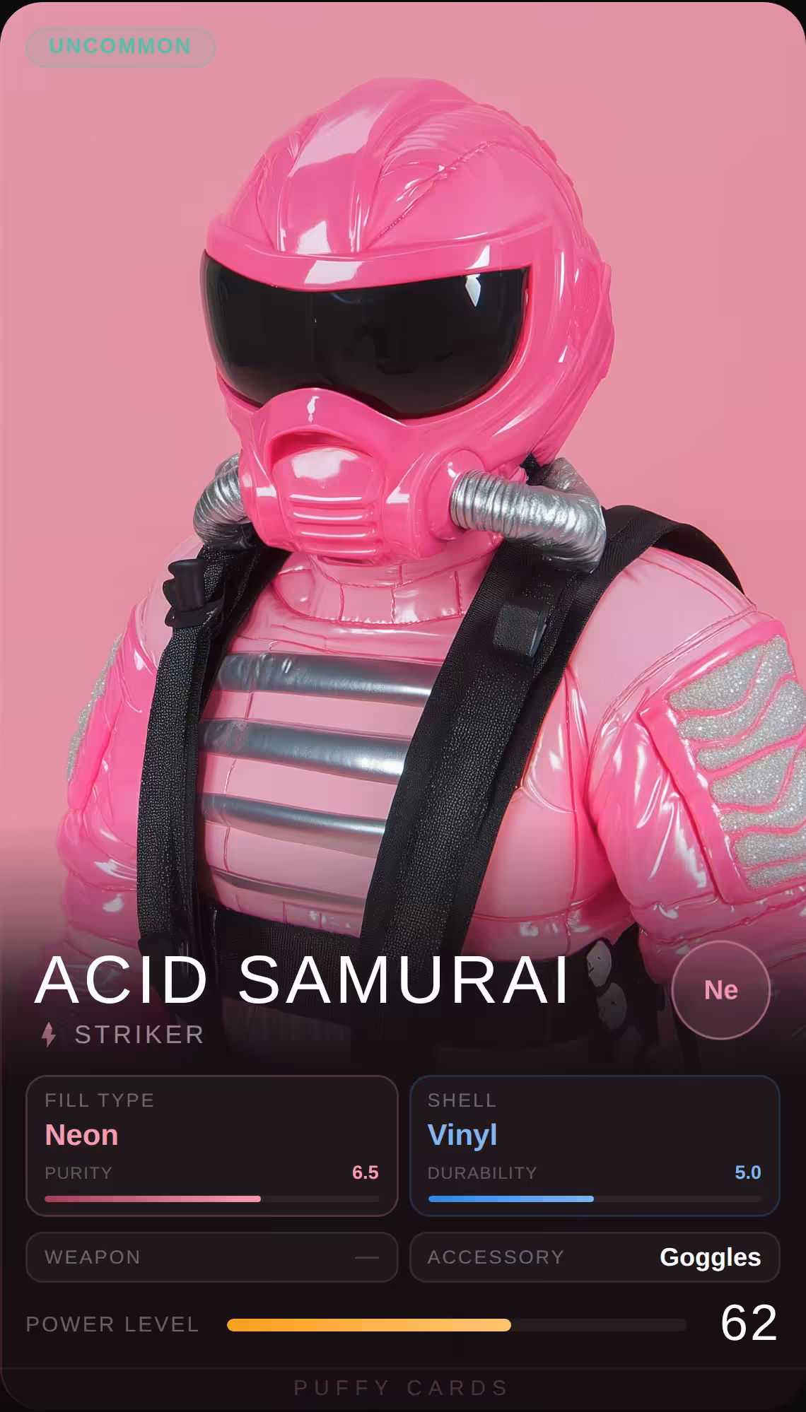 Puffy Cards: Acid Samurai