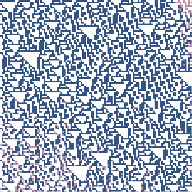 Colored Elementary Cellular Automaton #74
