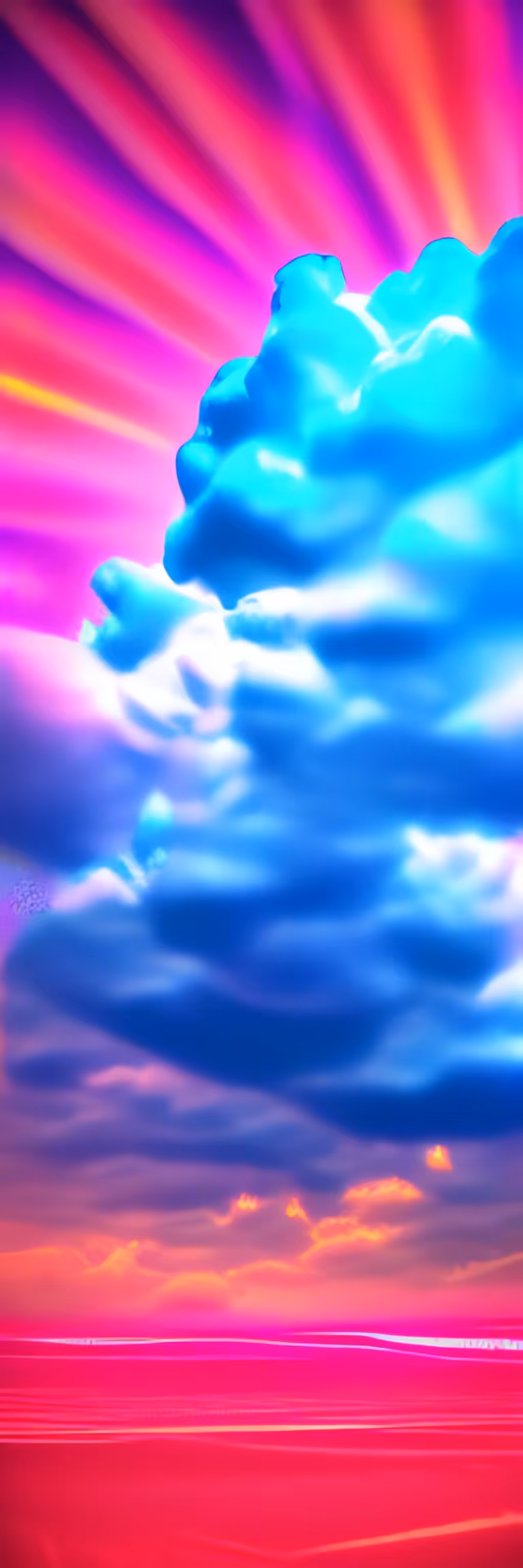 constricted ☁︎ clouds ☁︎ in narrow stripes
