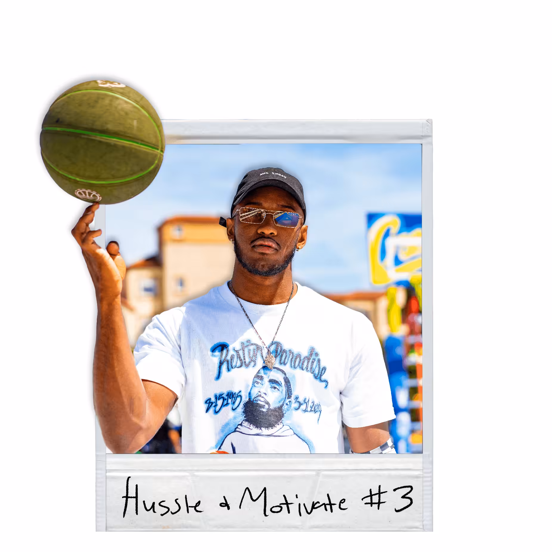HUSSLE AND MOTIVATE POLAROID #3
