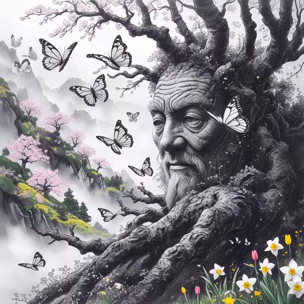 A tree full of blossoms