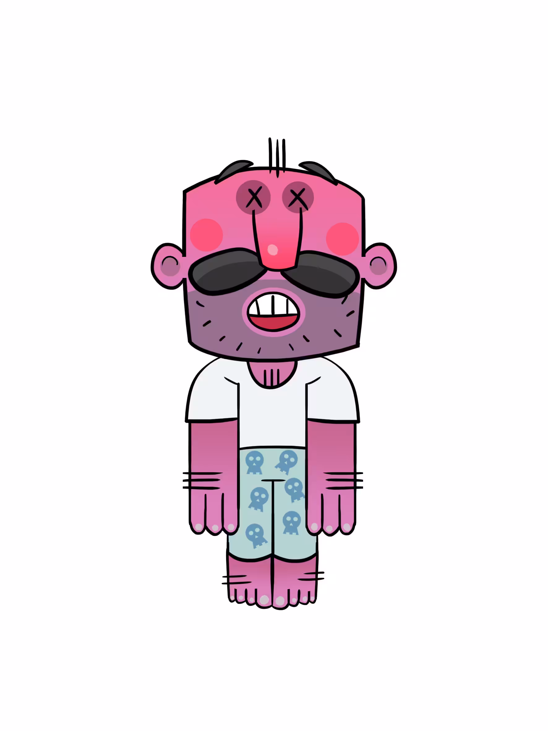 Violet  Mustachioed
