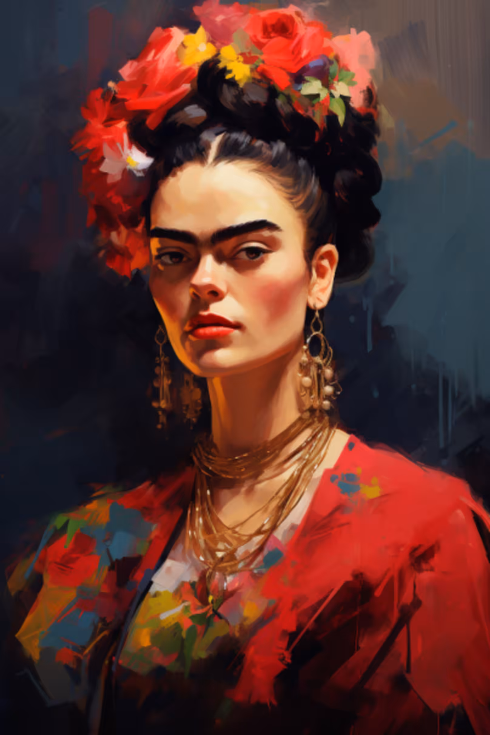 Hispanic Heritage Month Charity Painting: Frida Kahlo #1