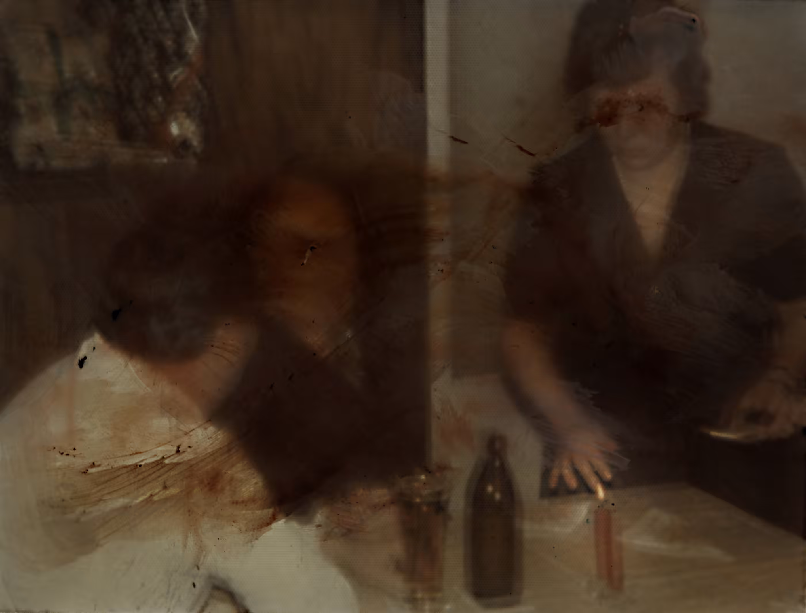 untitled last supper no.070799 | hands cast shadows