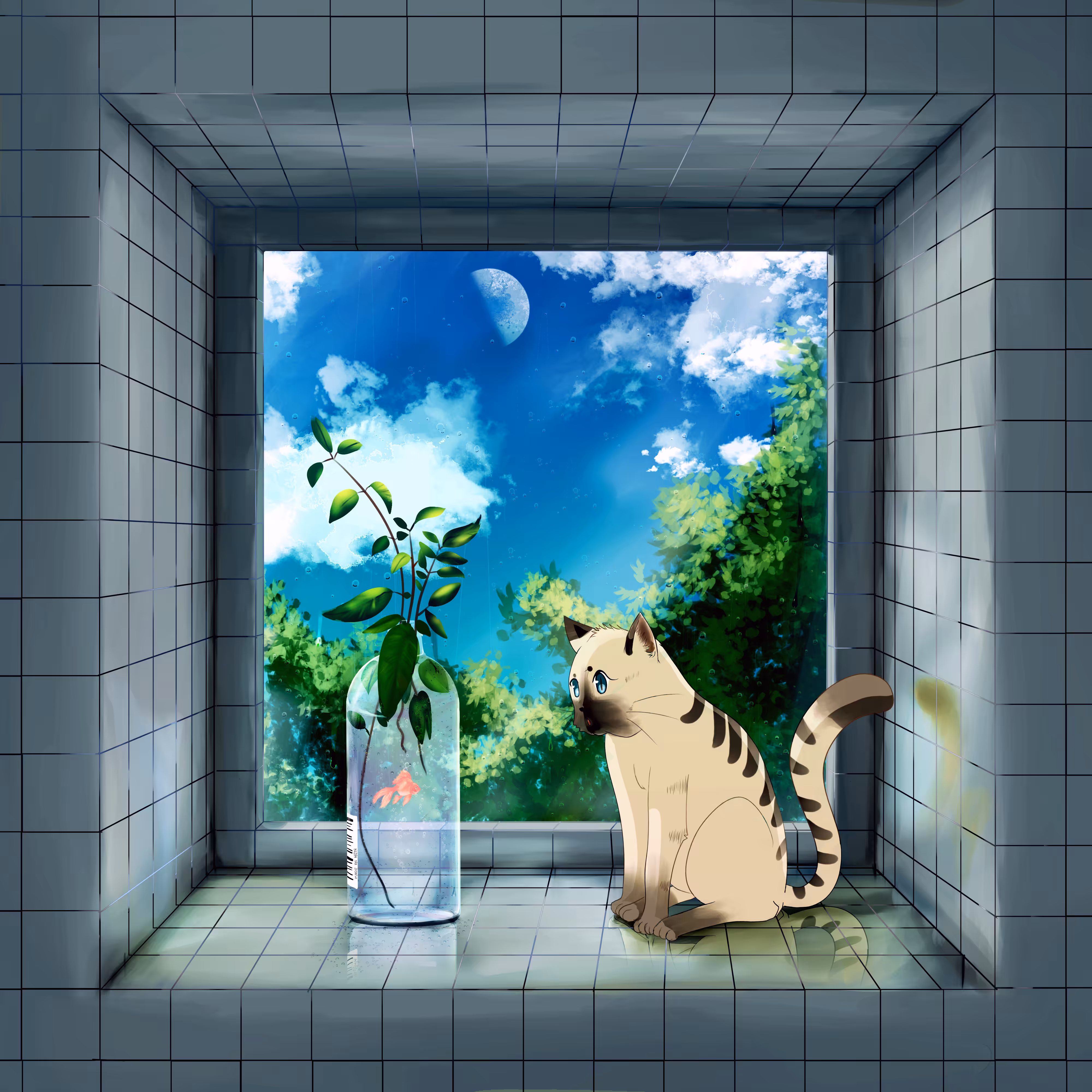 Cat in Window