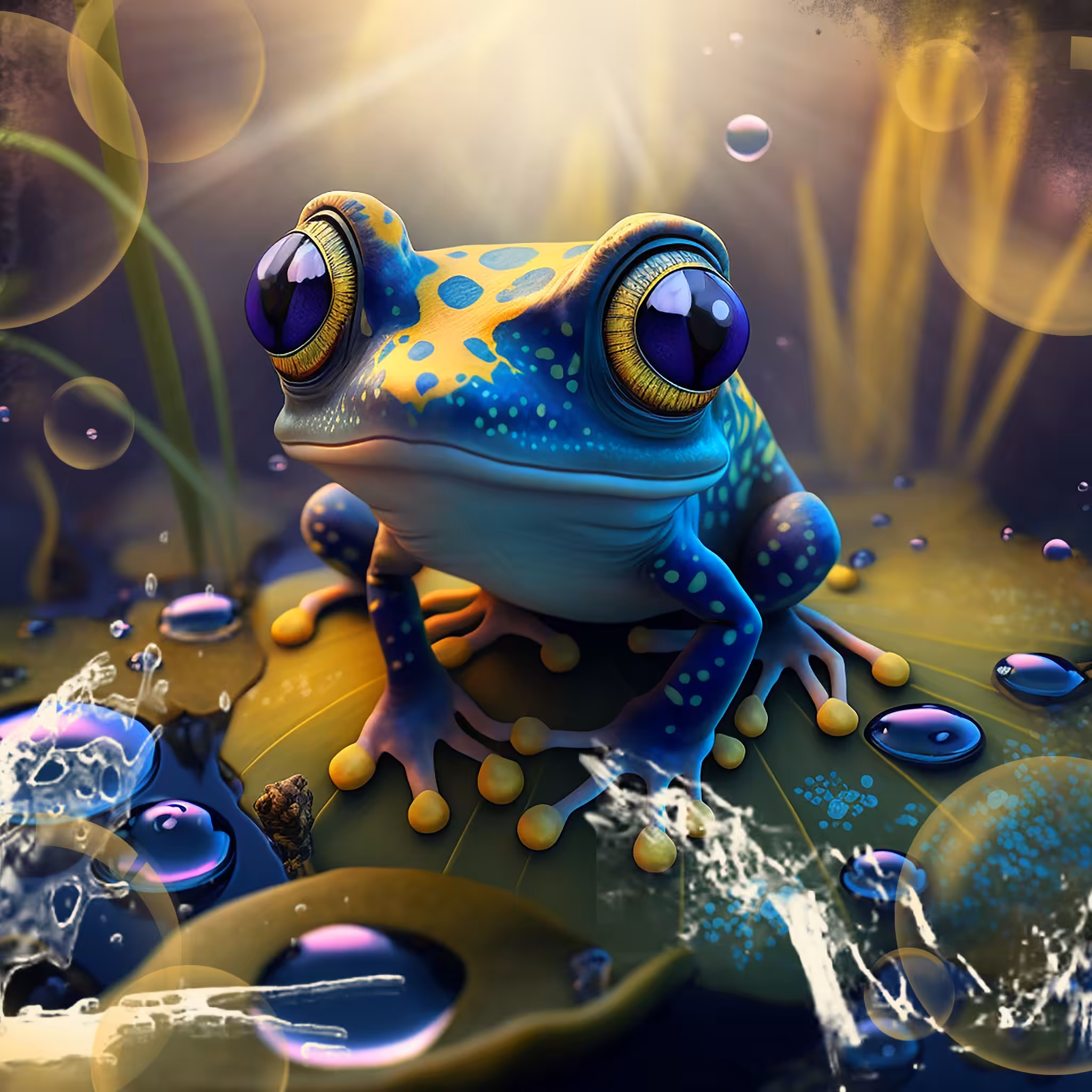 The Blue Eyed Frog