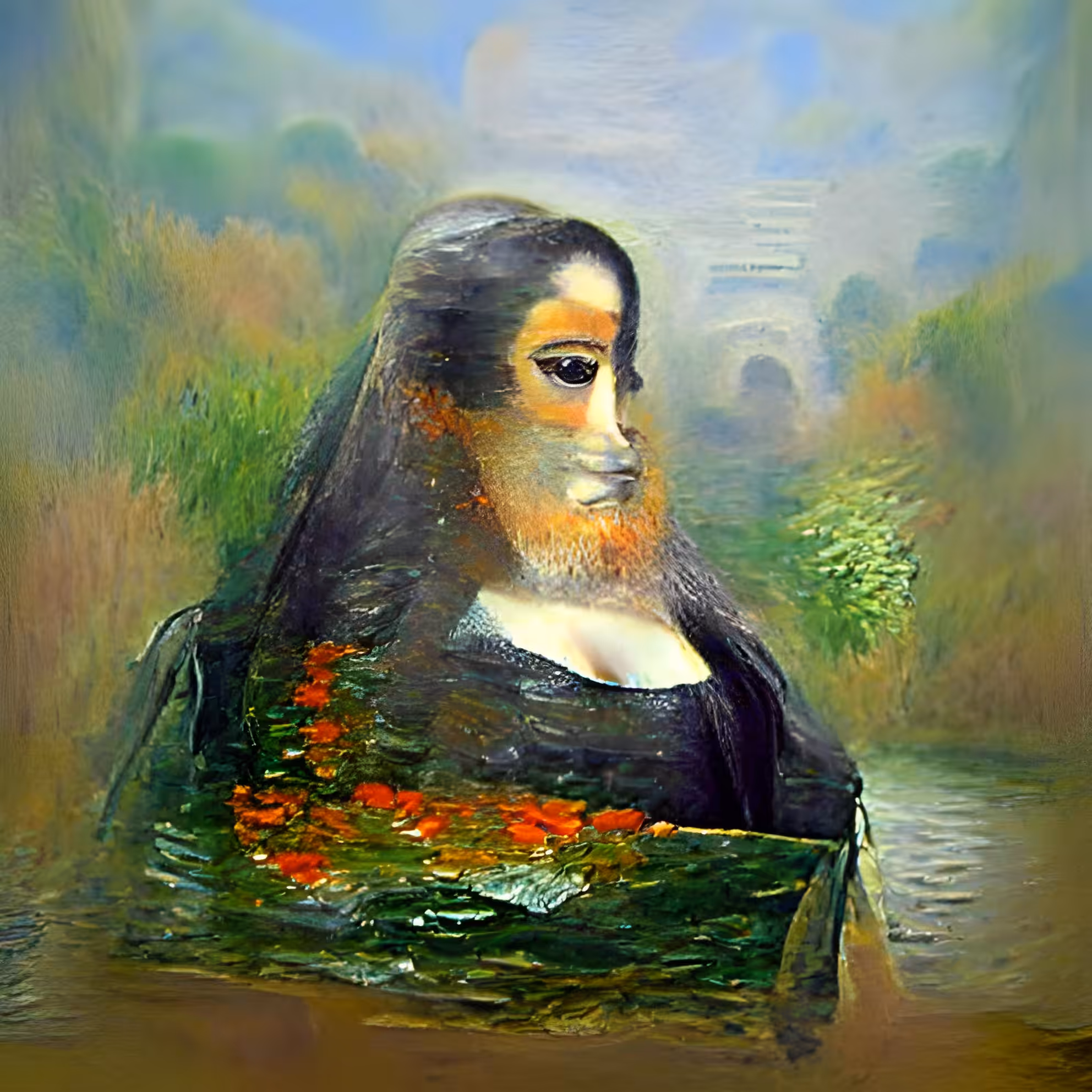 Monalisa by Claude Monet