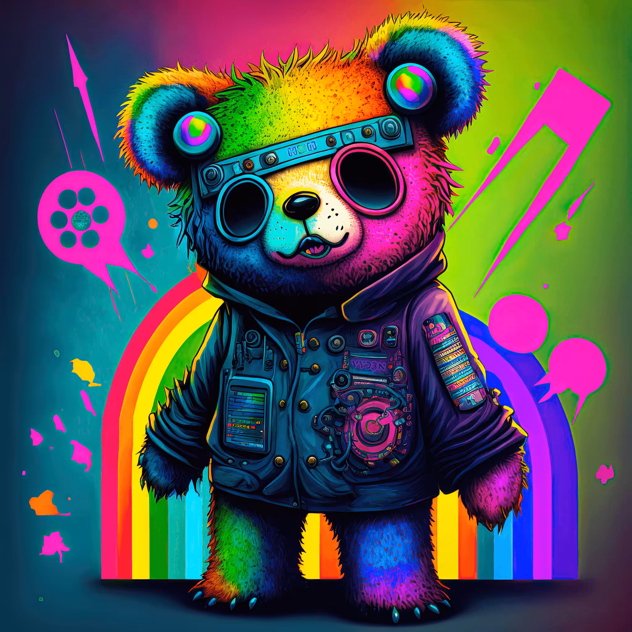 Cyberdelic Bear #18
