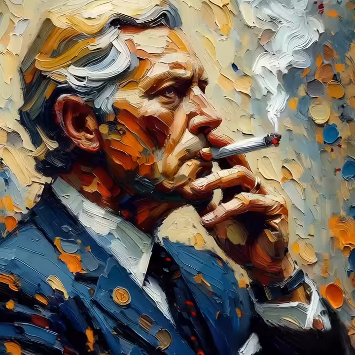 Impasto Mastery: The Boss Smoke #3 (Animated Edition)