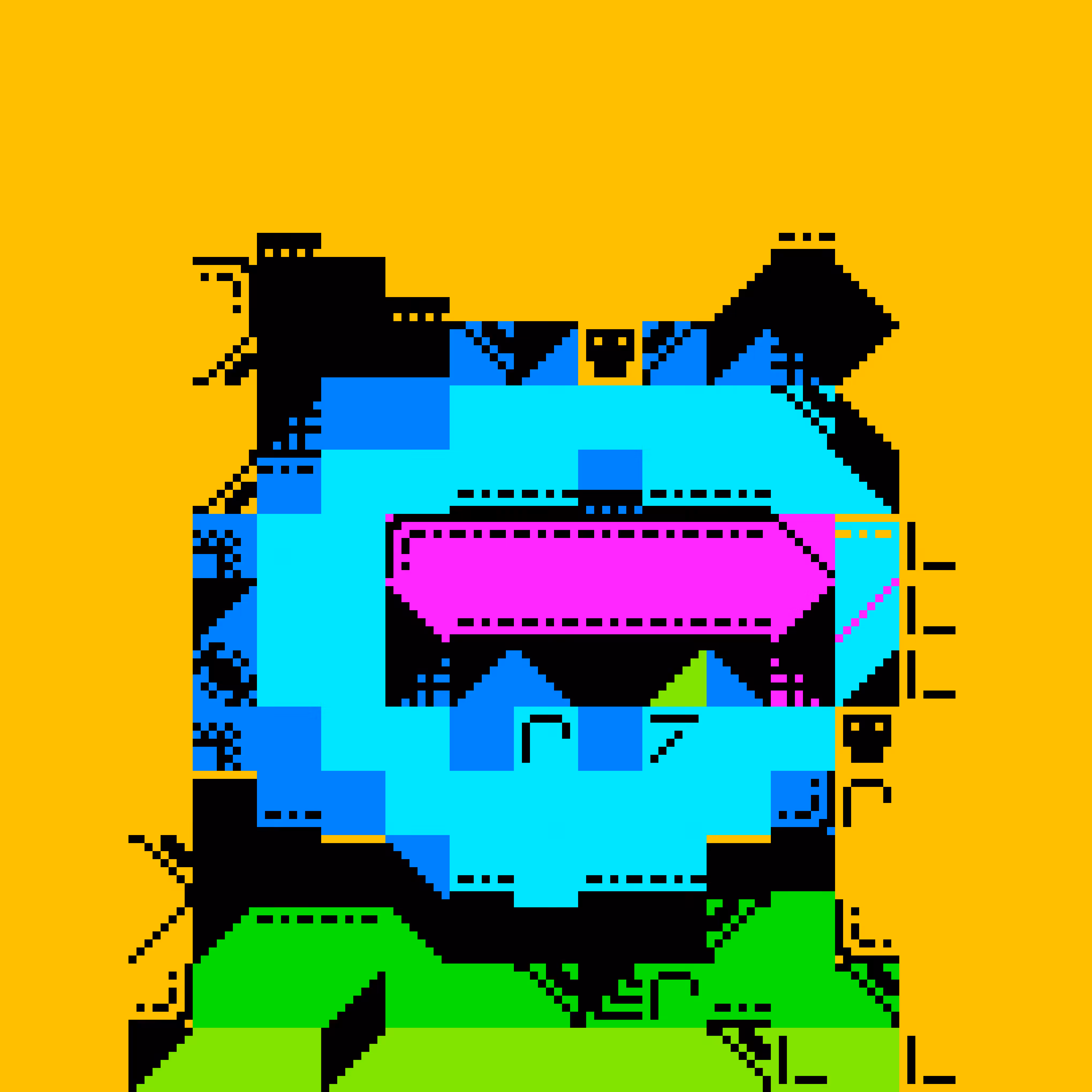 MIGGLES ON ASCII: GlitchedTuxedo