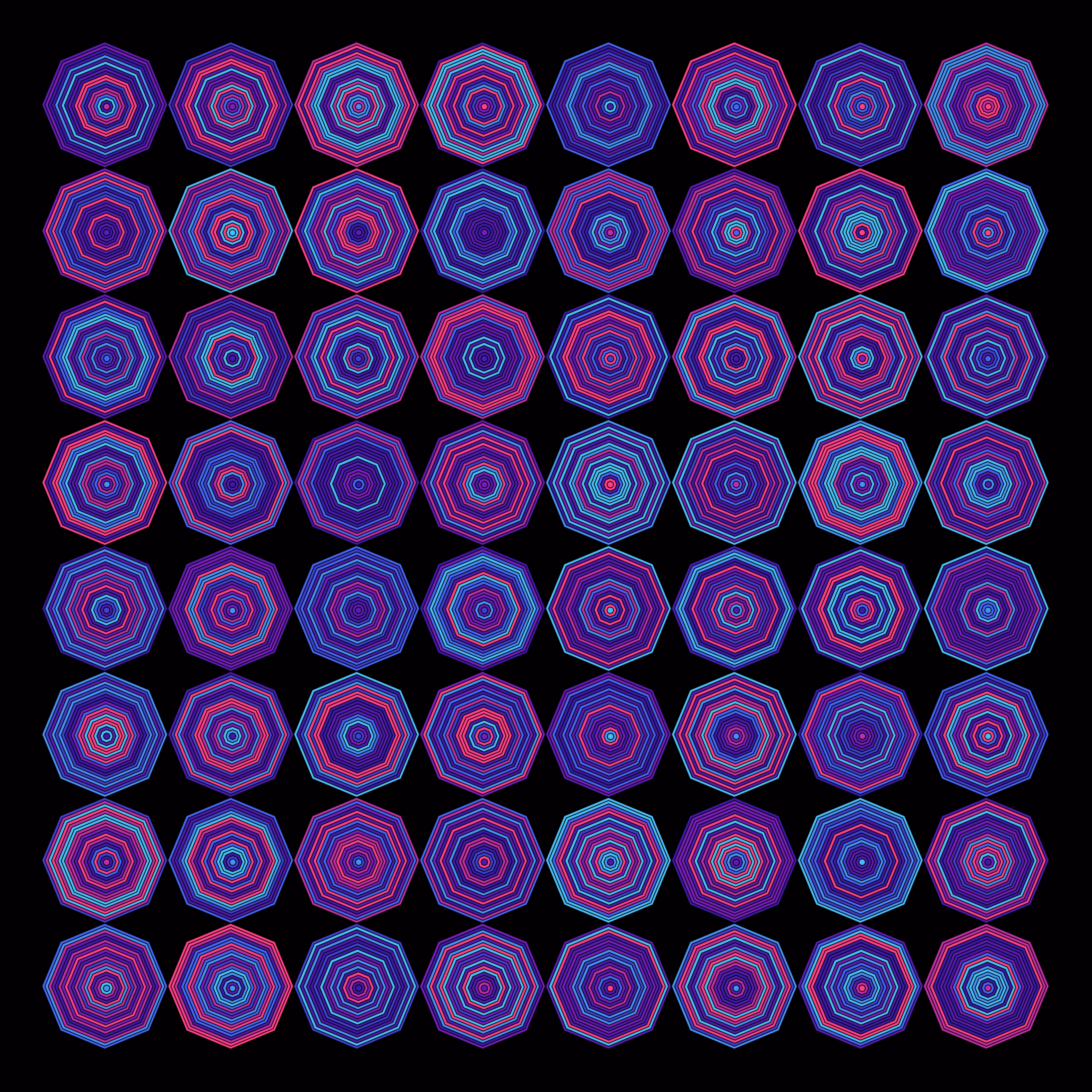 Neon Octagon Tiles #1