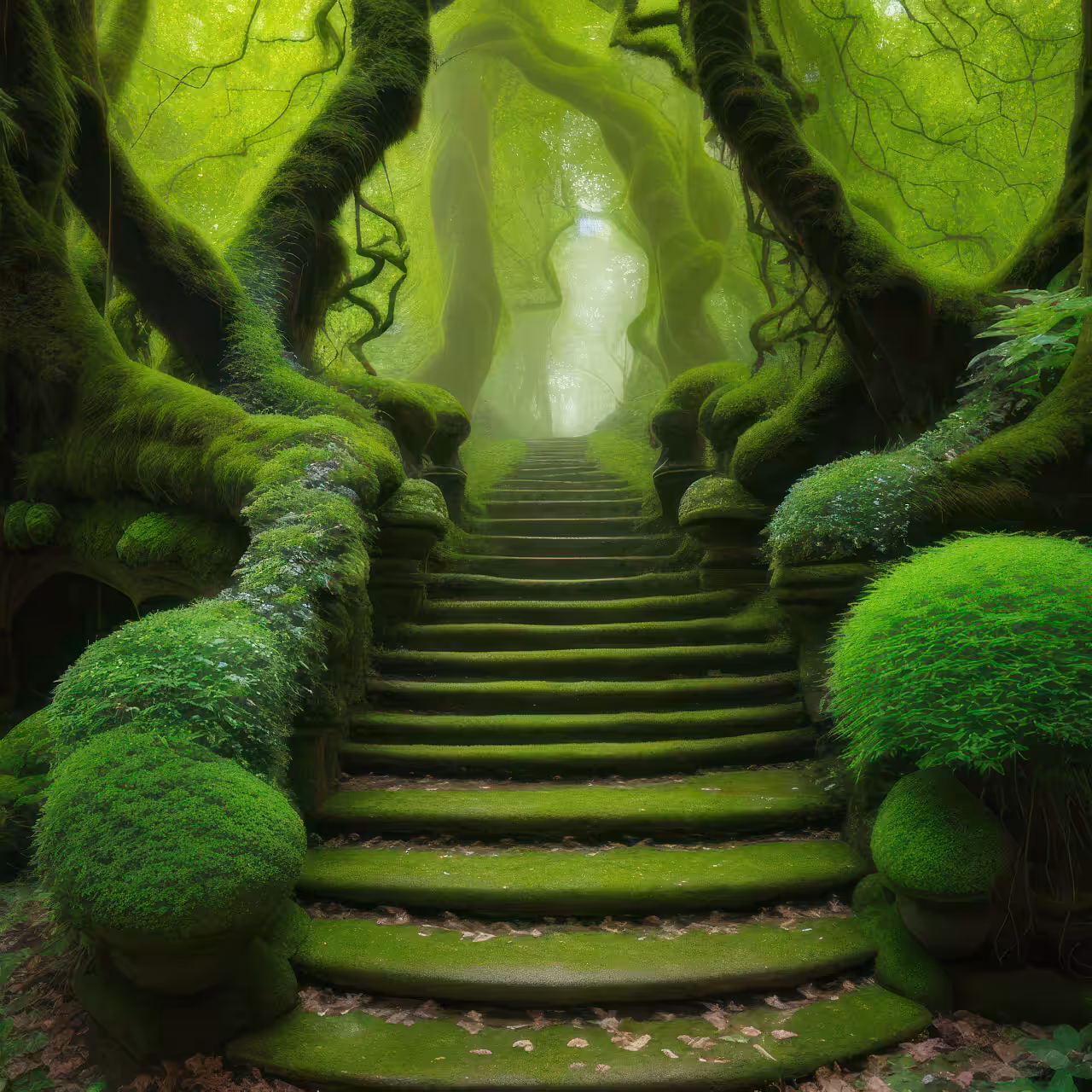 Stairs in the Forest