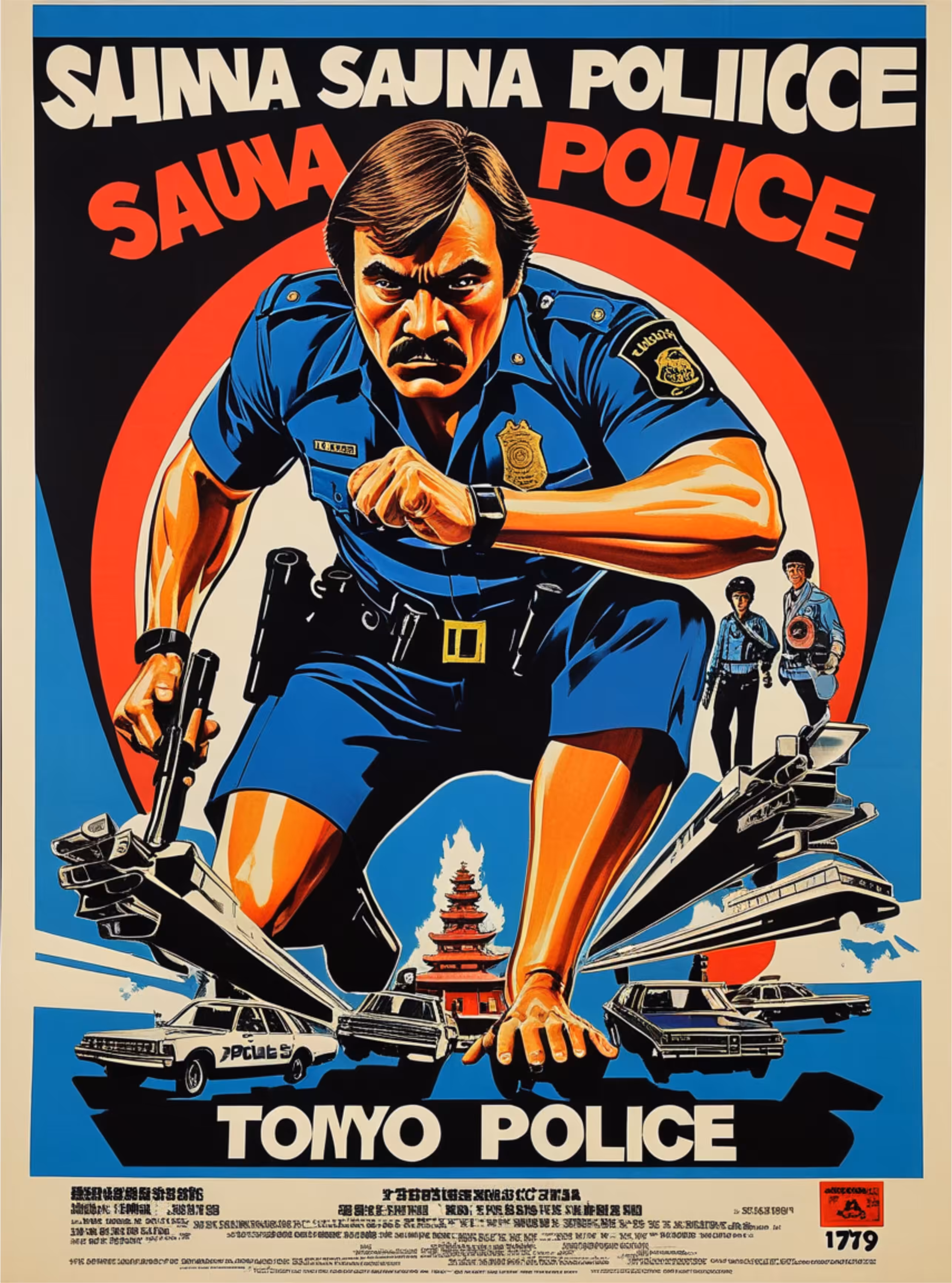 TOKYO SAUNA POLICE MOVIE POSTER 1980