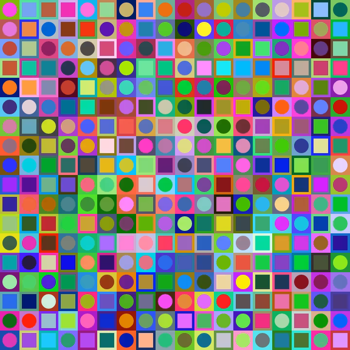 Square Dot Composition #114