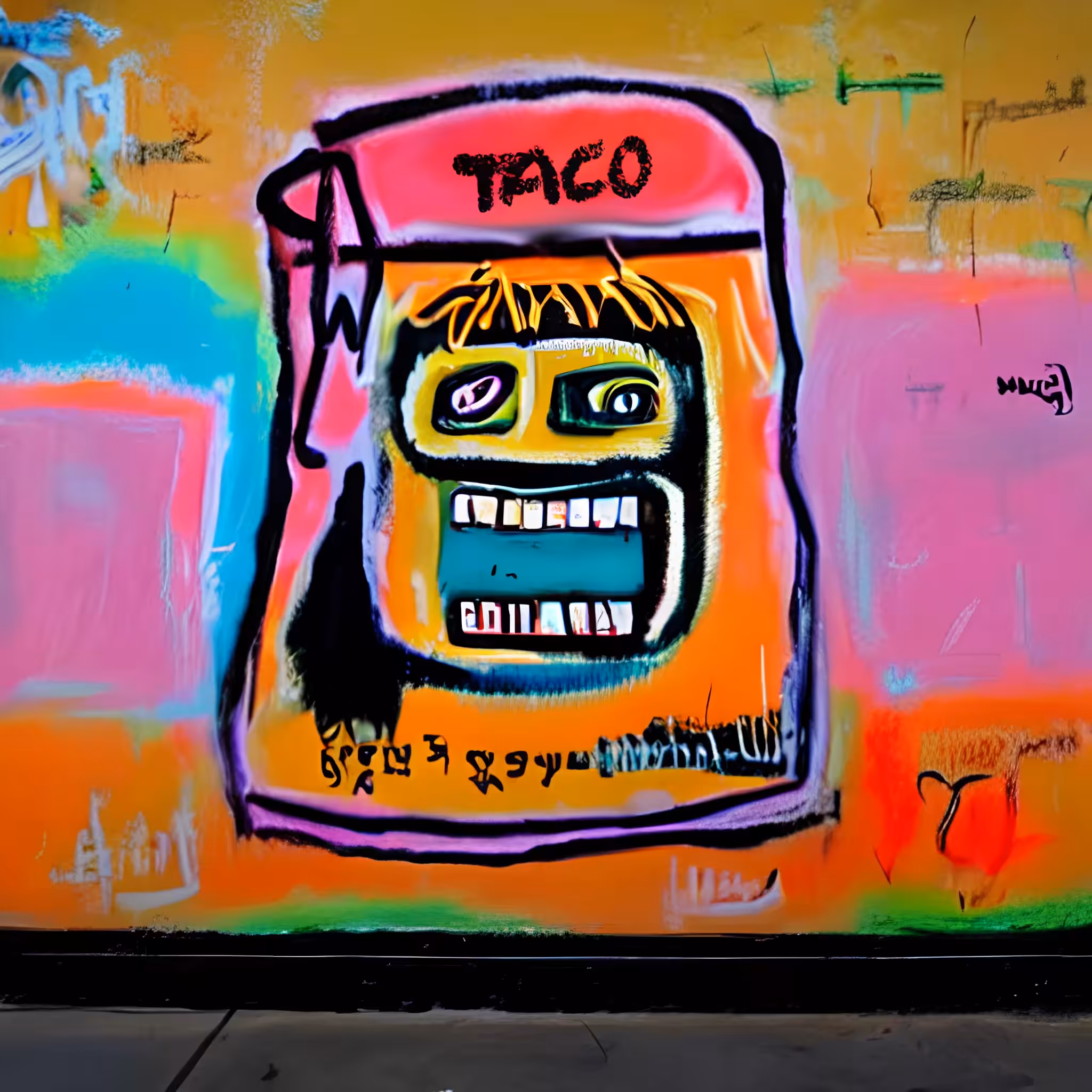 Taco con Basquiat