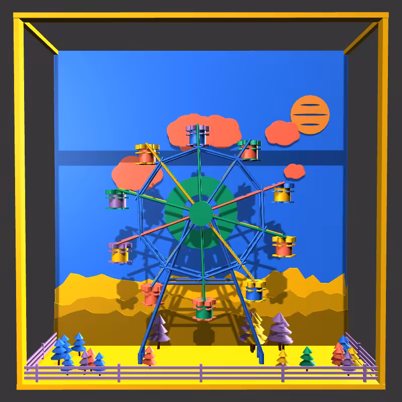 “Uncle Run” Fun Park: Ferris Wheel #17