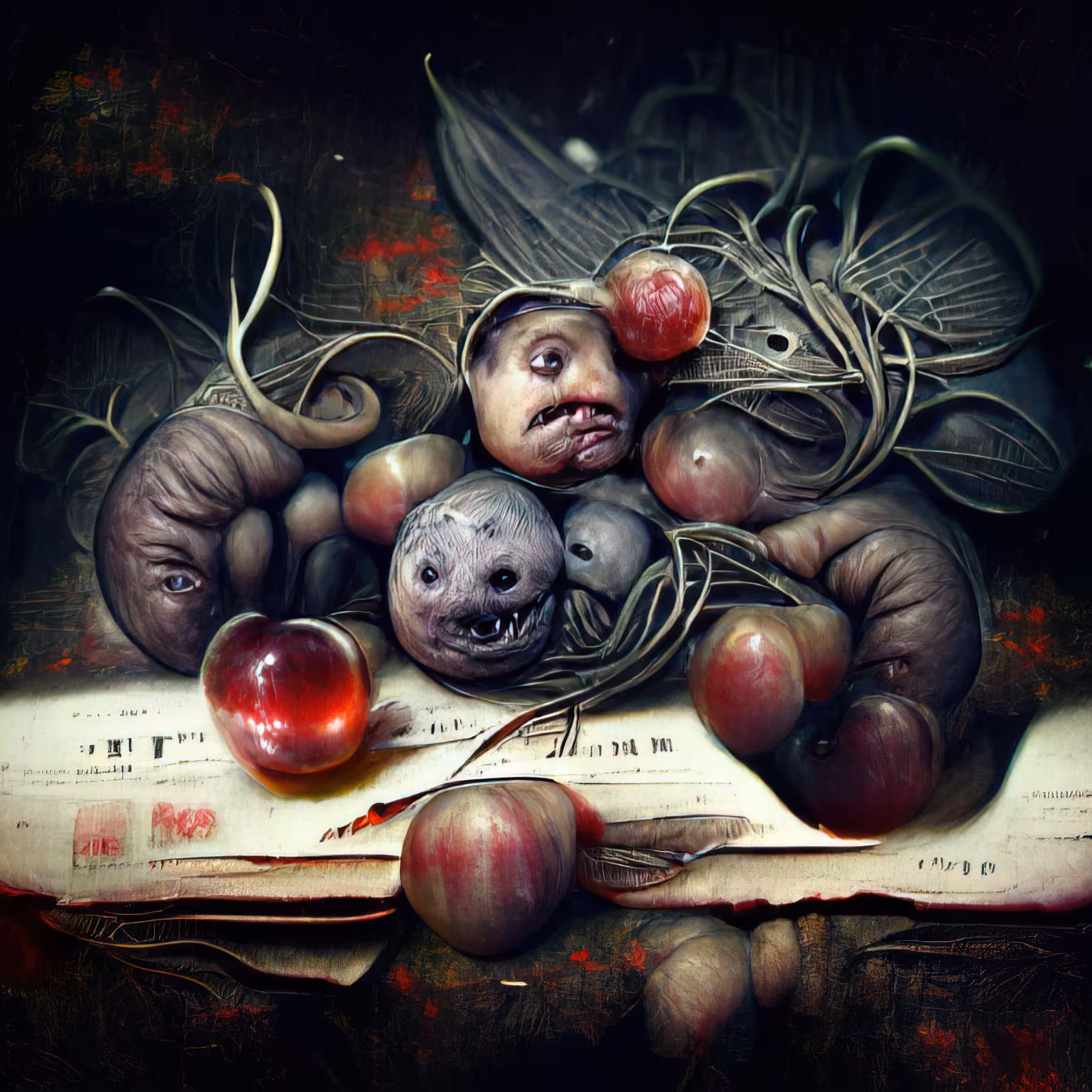rotting plums