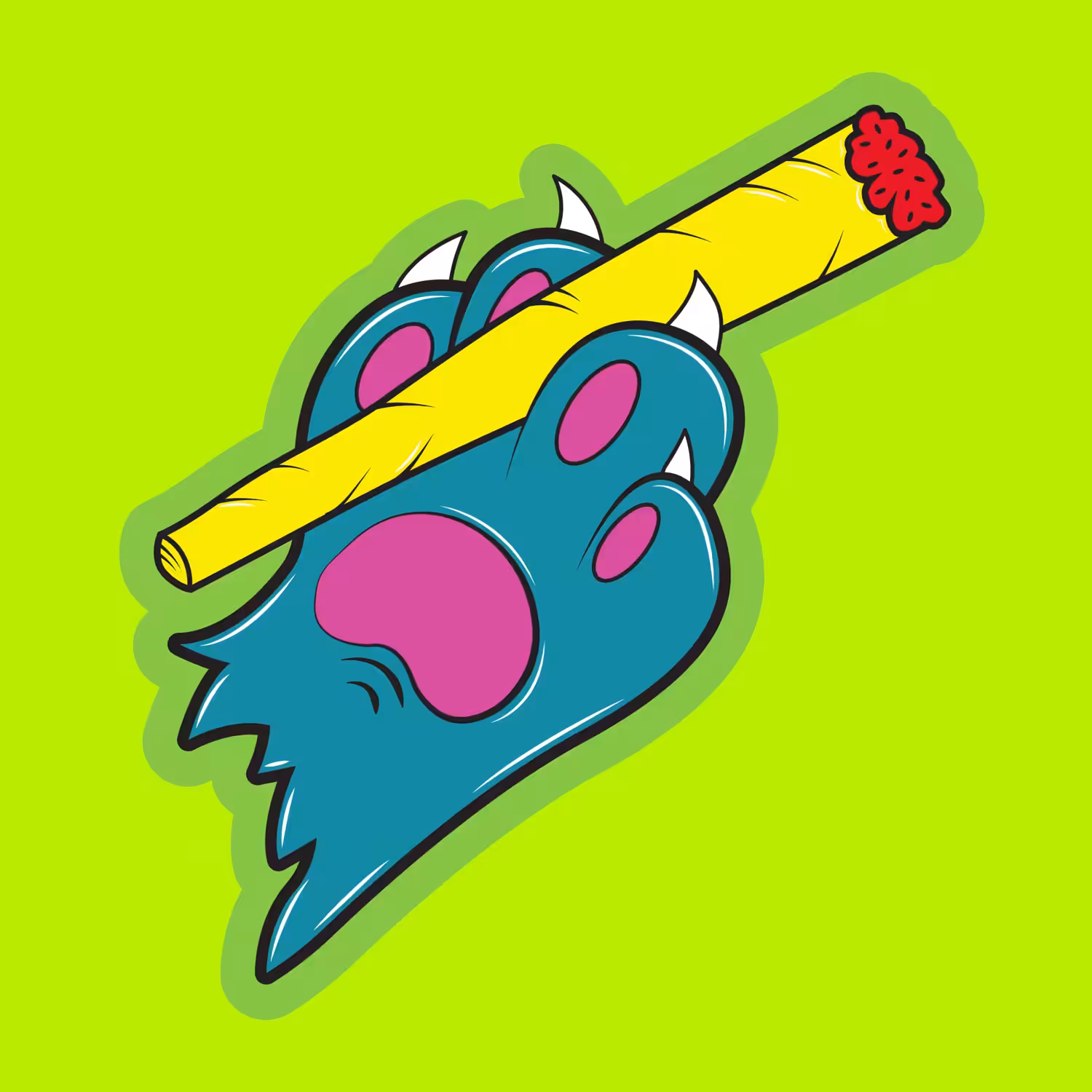 Smoking paw