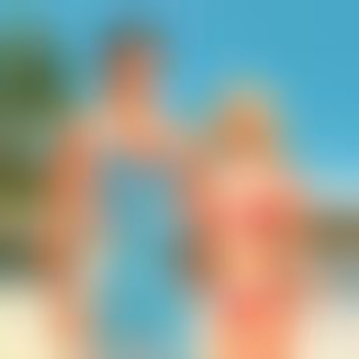 Julien et Albertine en maillot de bain