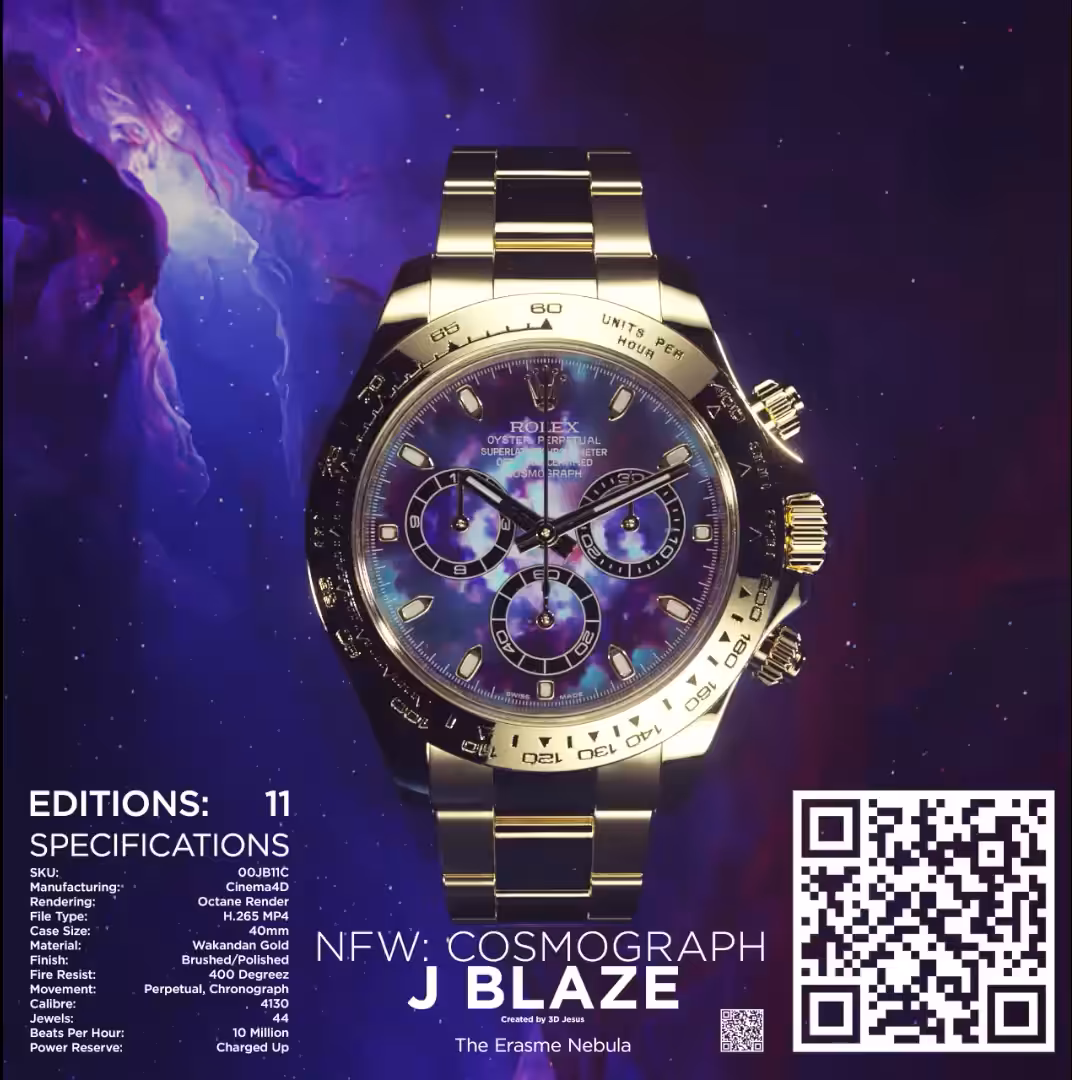 Connect the Coast x Non-Fungible Watches: Cosmograph [J Blaze Edition] Audio NFT