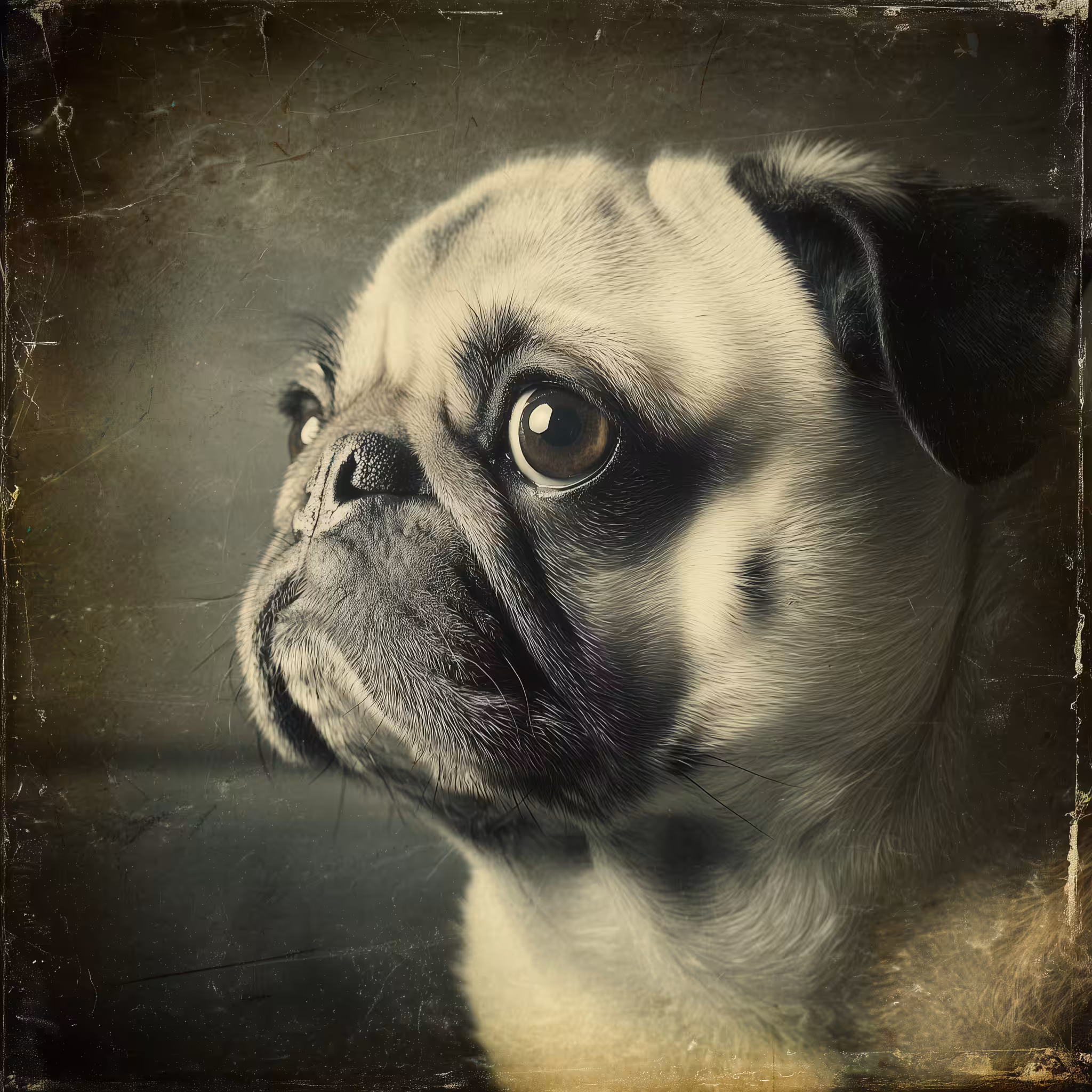 Thoughtful Pug