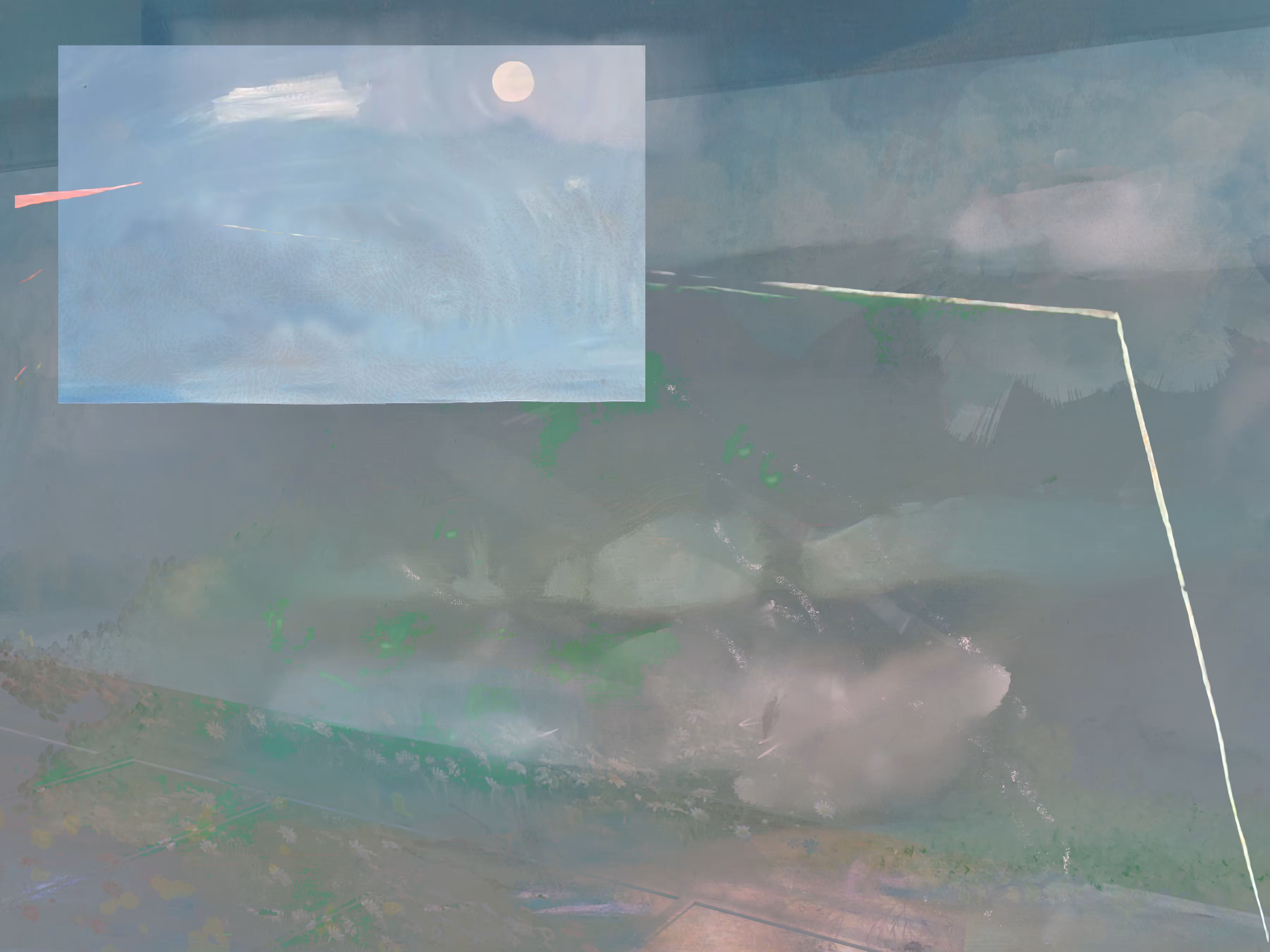 SOFT BLUE STAR FALL SKY HORSE NIGHT VISION 1
