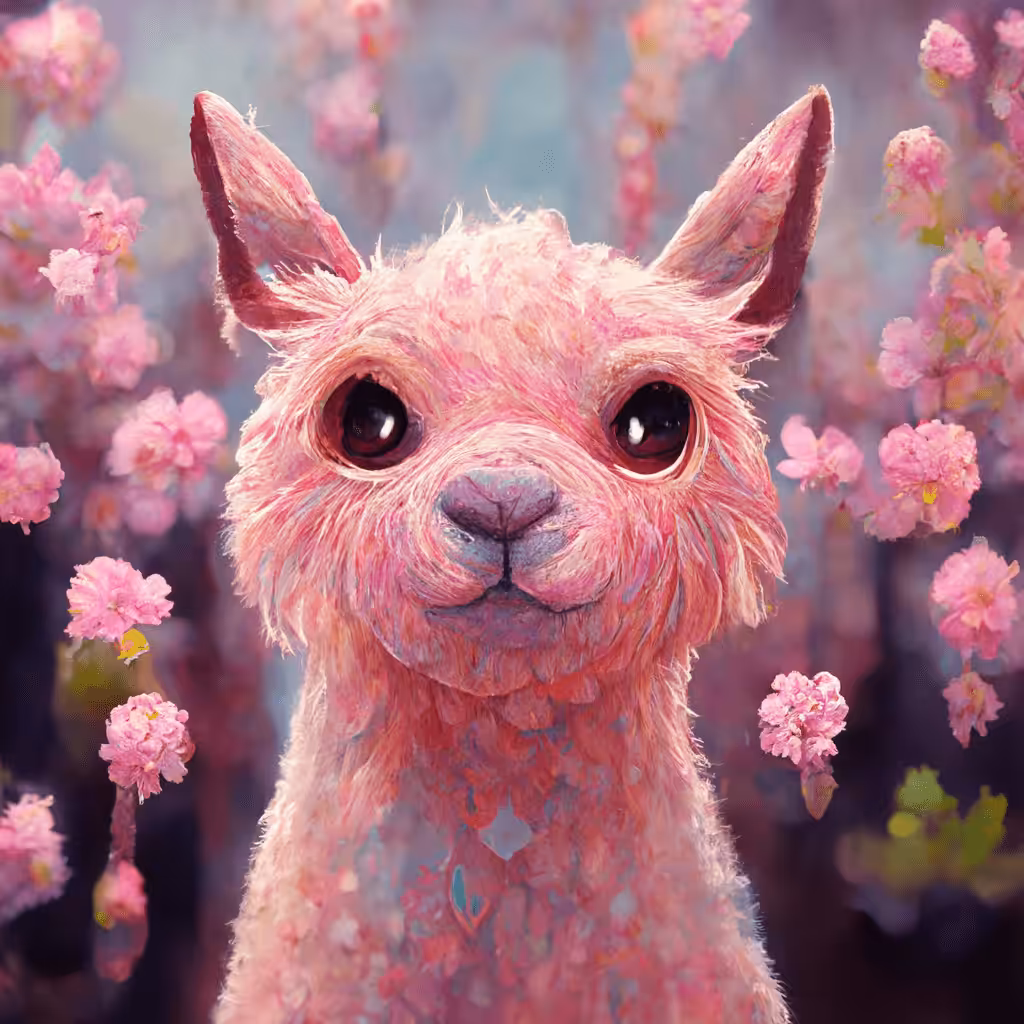 pink llama