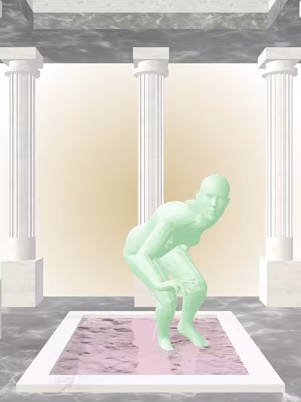 HeavenComputer: The Fragmented Sneaky Normie Green Woman #2390