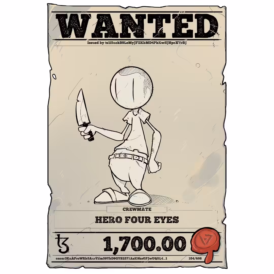 HERO FOUR EYES | TEZOS PIRATE 354/666