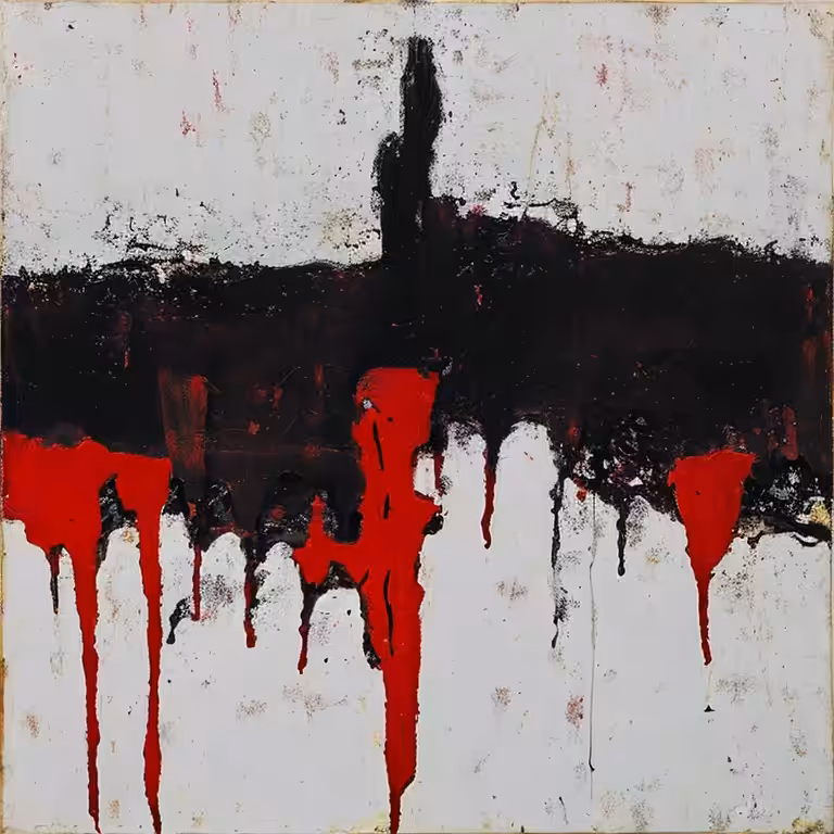 Composition in Black, Red & White, No.3