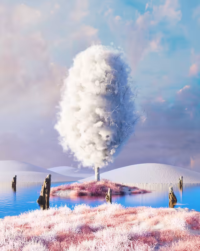 Cloudy desert #30